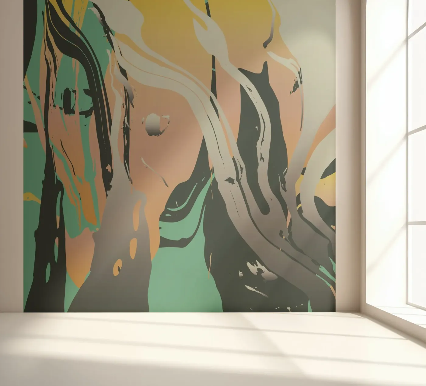 Abstract Marble fotobehang van Metron