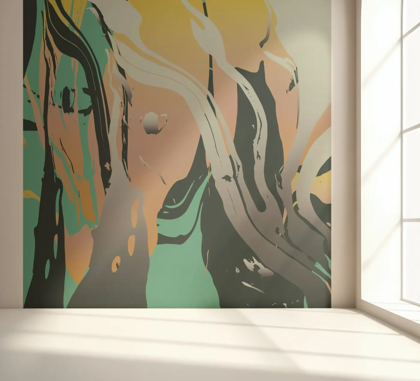 Abstract Marble fotobehang van Metron