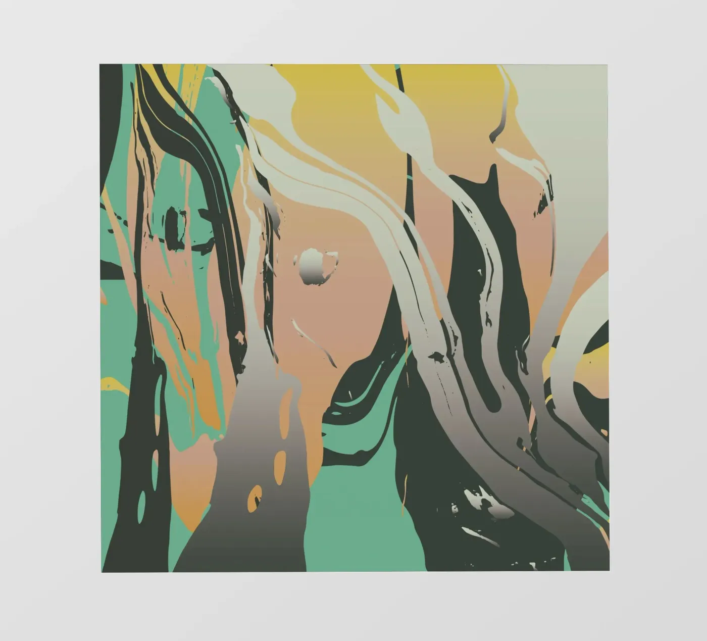 Abstract Marble fotobehang van Metron