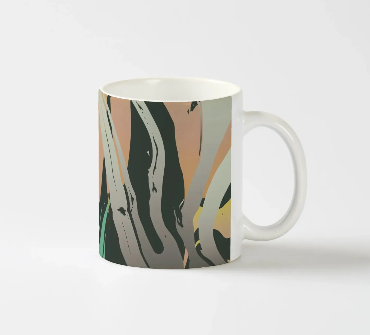 Abstract Marble ceramic mug by Metron