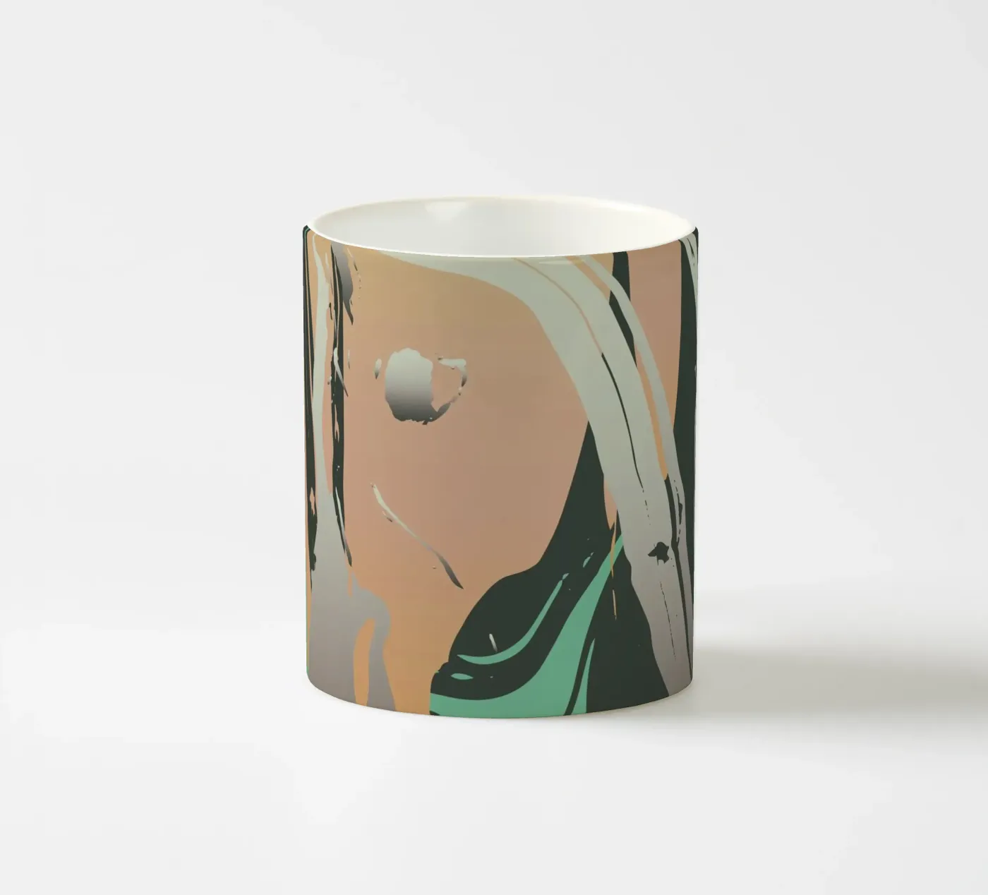 Abstract Marble ceramic mug by Metron