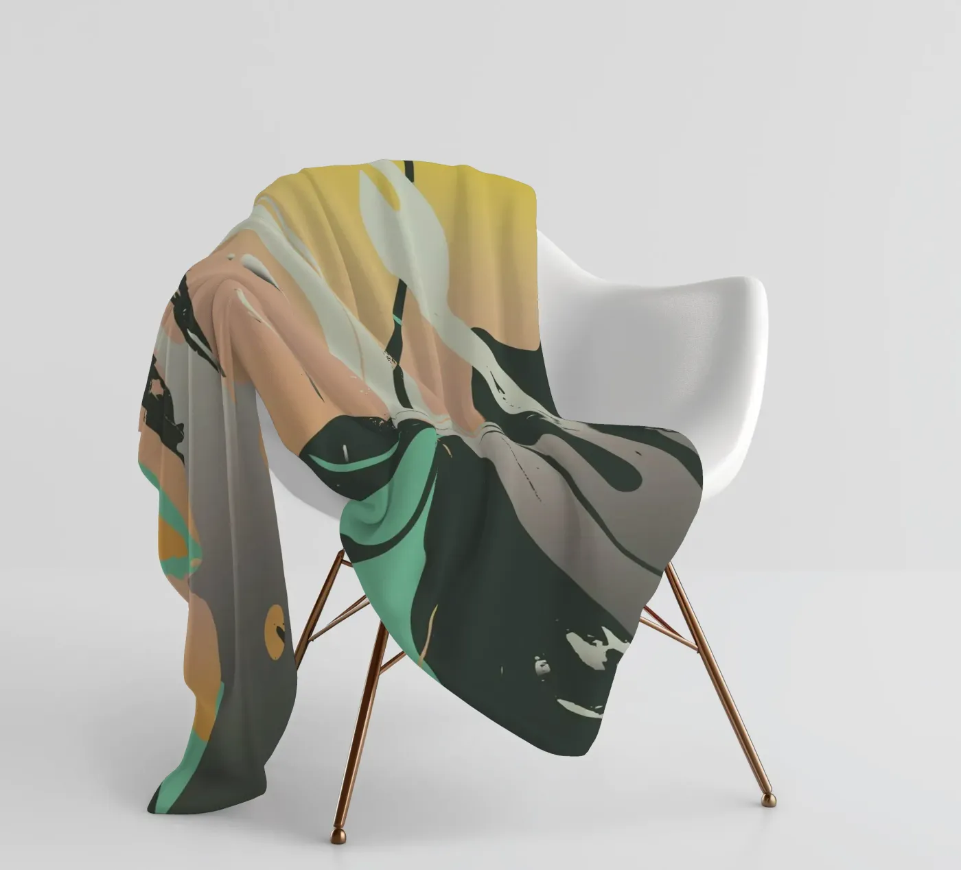 Abstract Marble fleecedeken van Metron