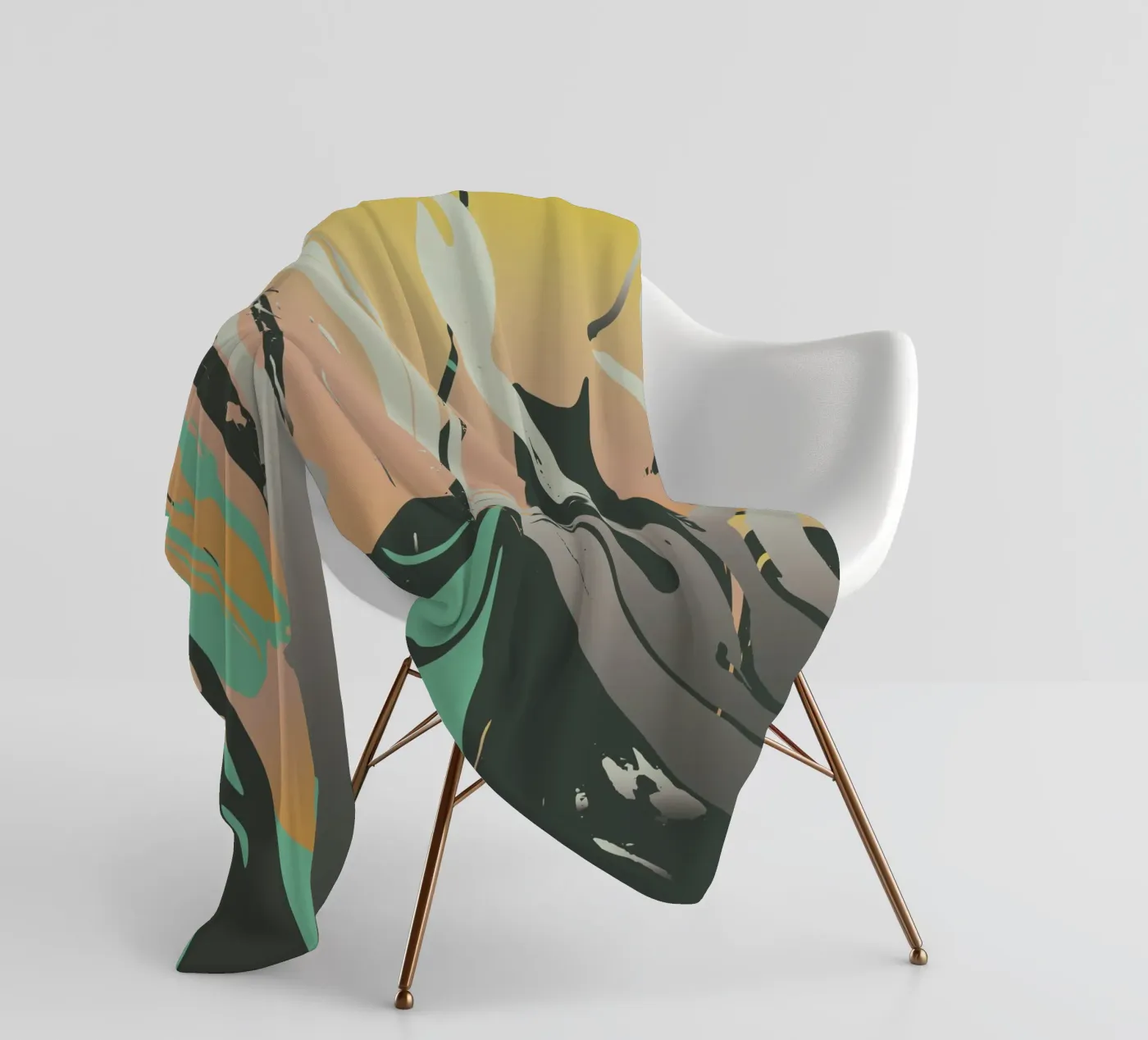 Abstract Marble fleecedeken van Metron