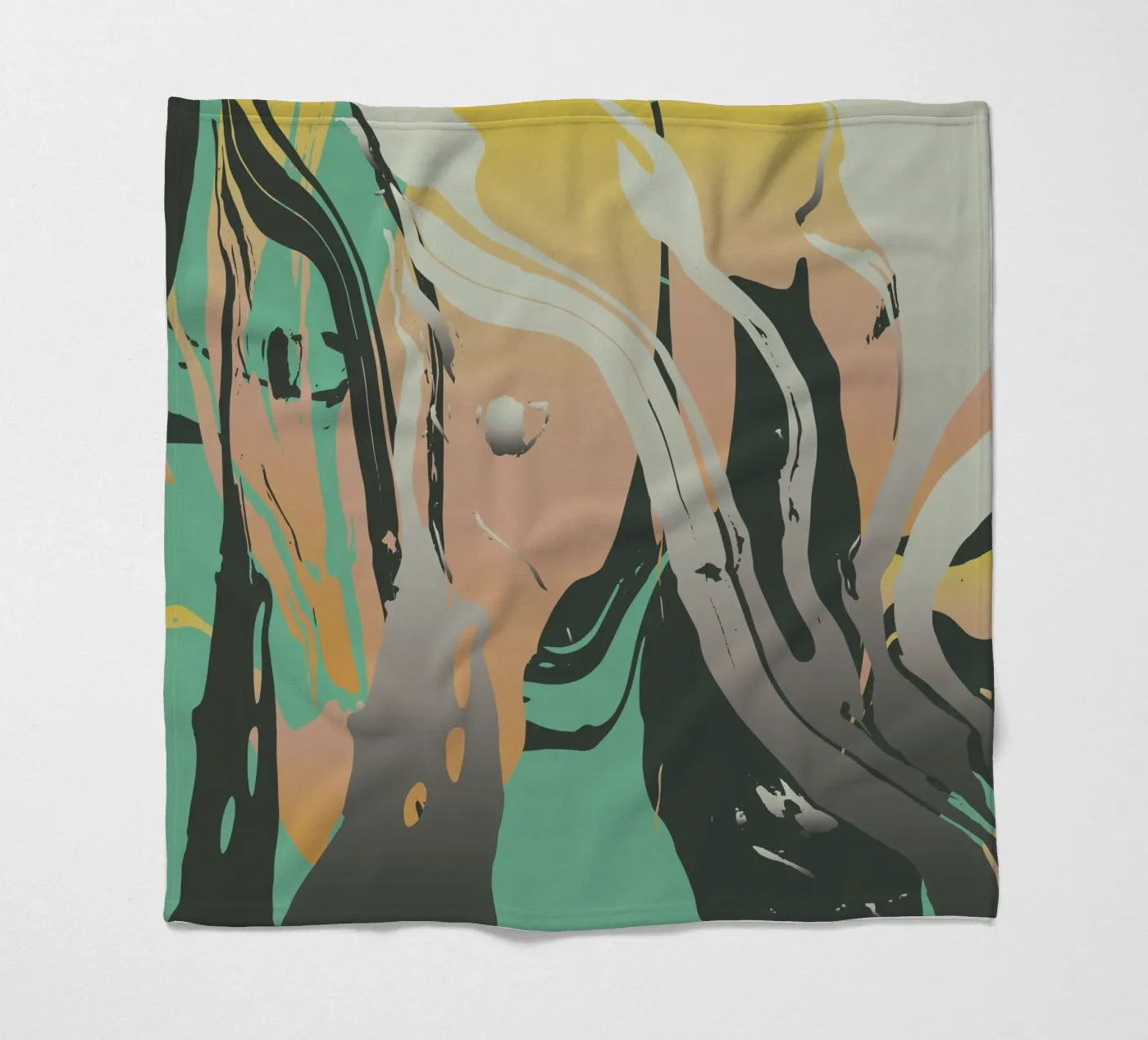 Abstract Marble fleecedeken van Metron