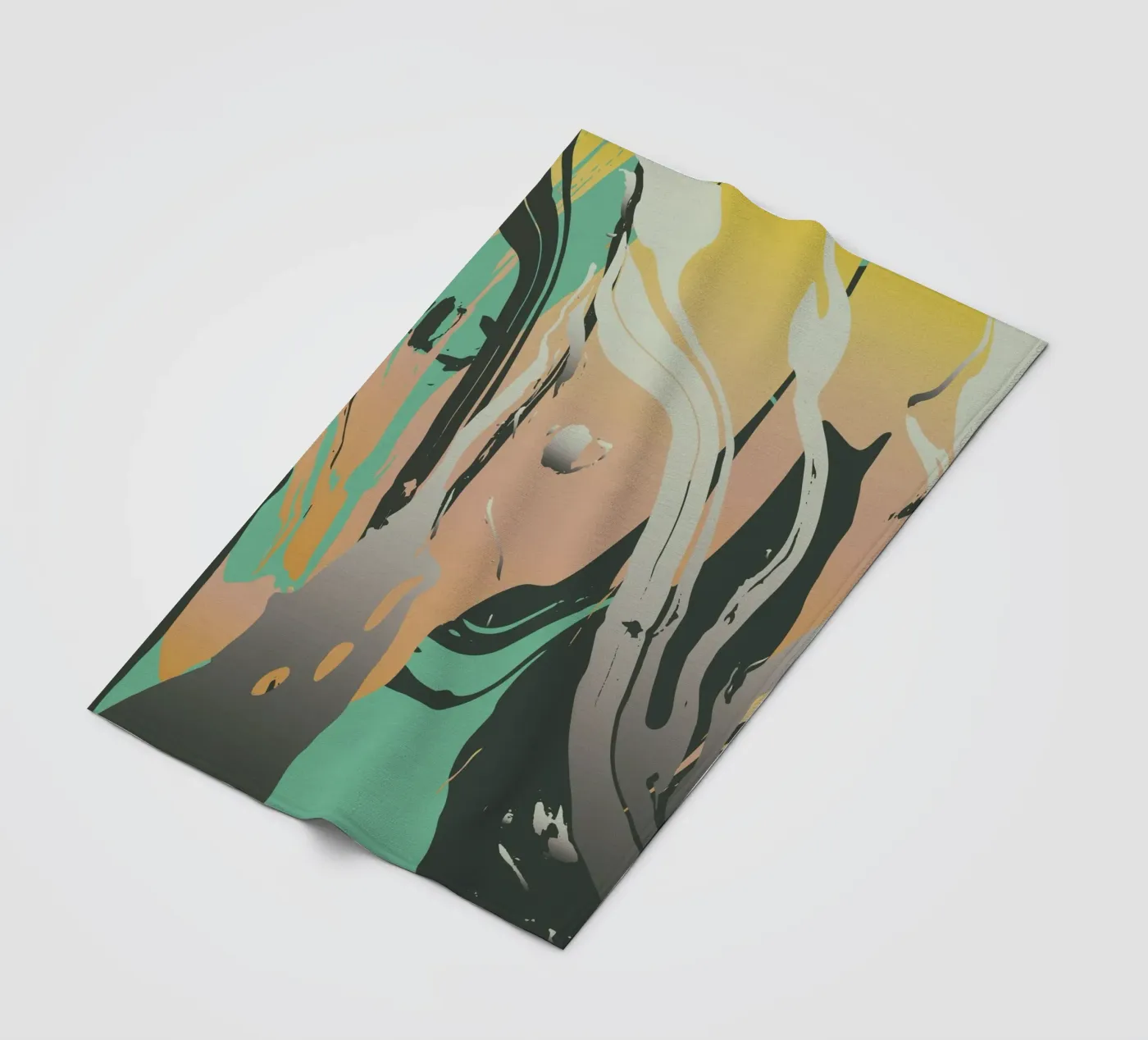 Abstract Marble fleecedeken van Metron