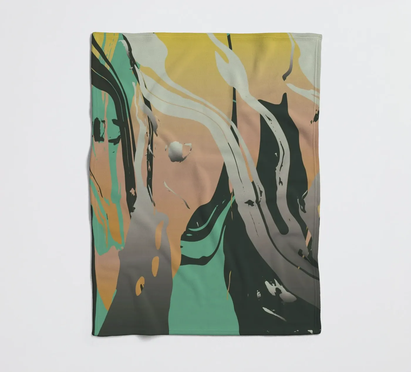 Abstract Marble fleecedeken van Metron