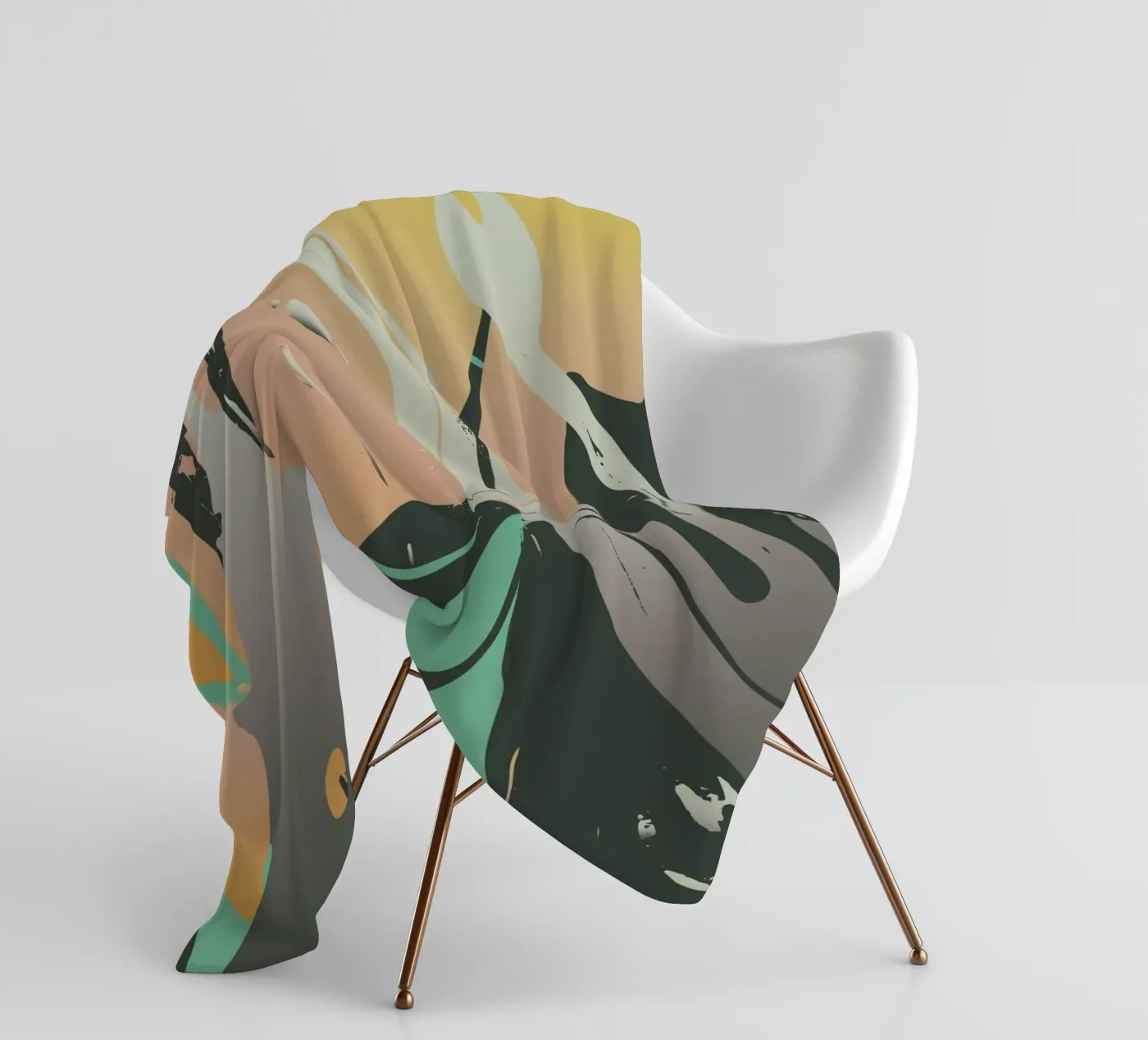 Abstract Marble fleecedeken van Metron