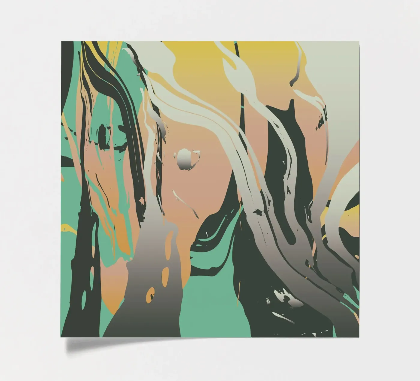 Abstract Marble sticker sheet by Metron