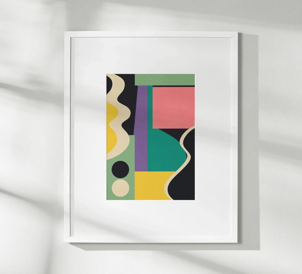 Colorful Geometric Abstract Art 21 poster by Gaite