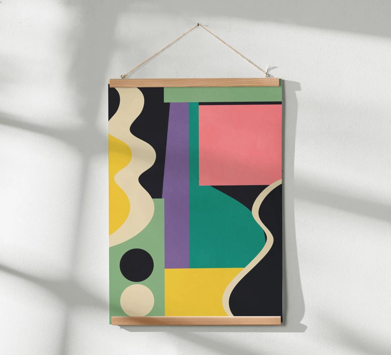 Colorful Geometric Abstract Art 21 poster by Gaite