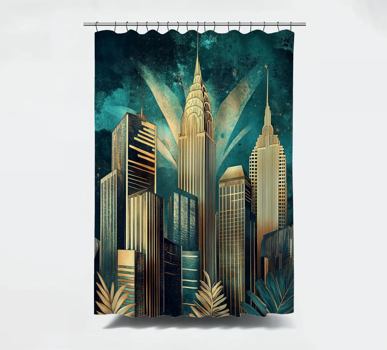 Art Deco tenda da doccia da Nikis Art Studio