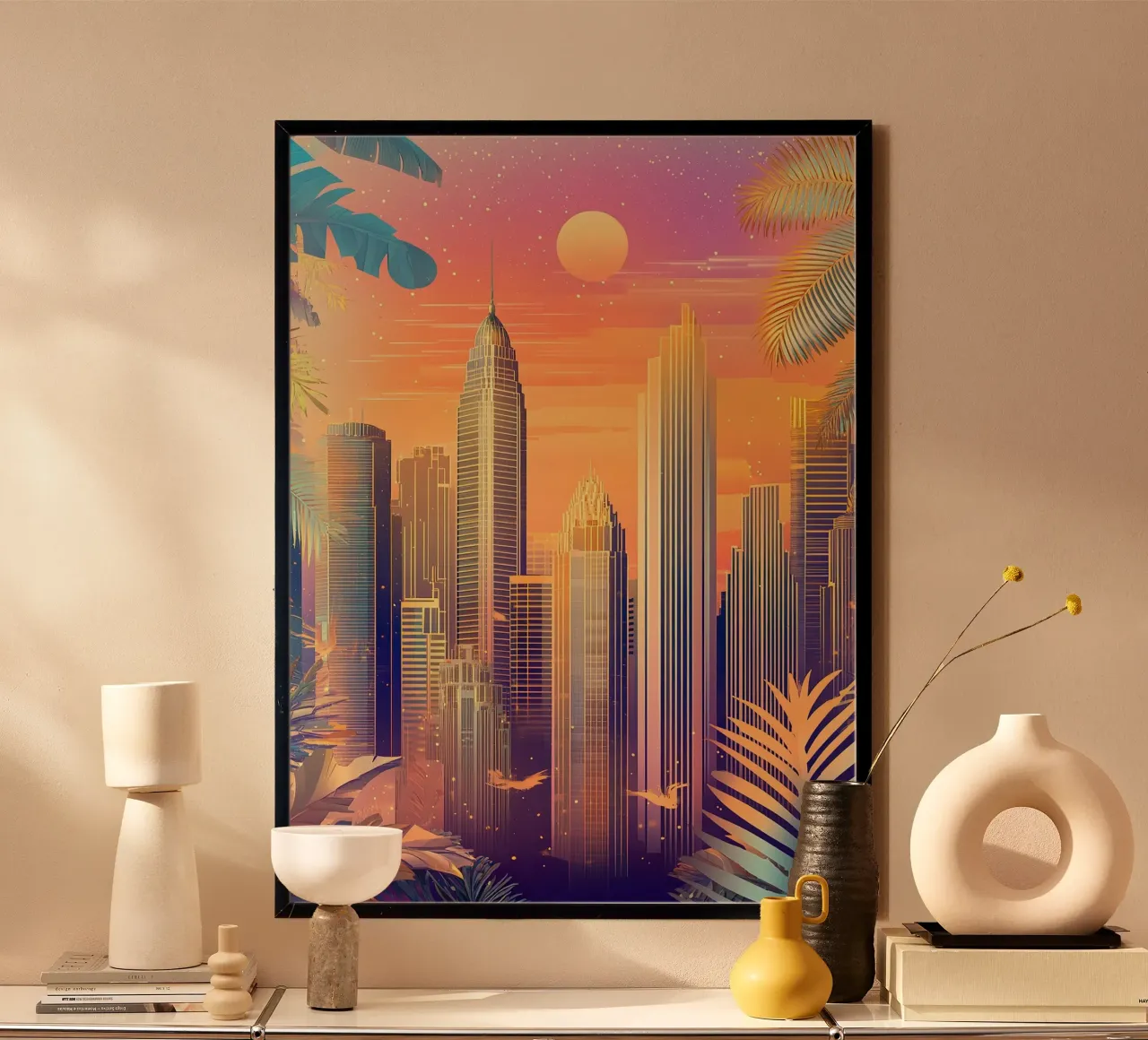 Art Déco poster con telaio in alluminio da Nikis Art Studio