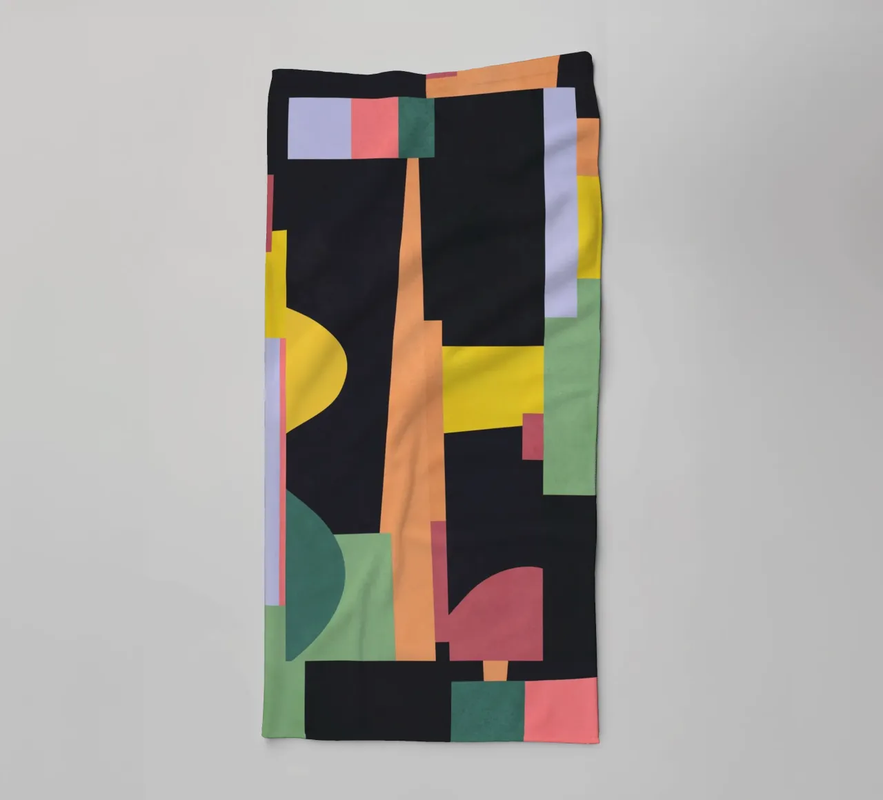 Bunte geometrische abstrakte Kunst 19 Handtuch von Gaite