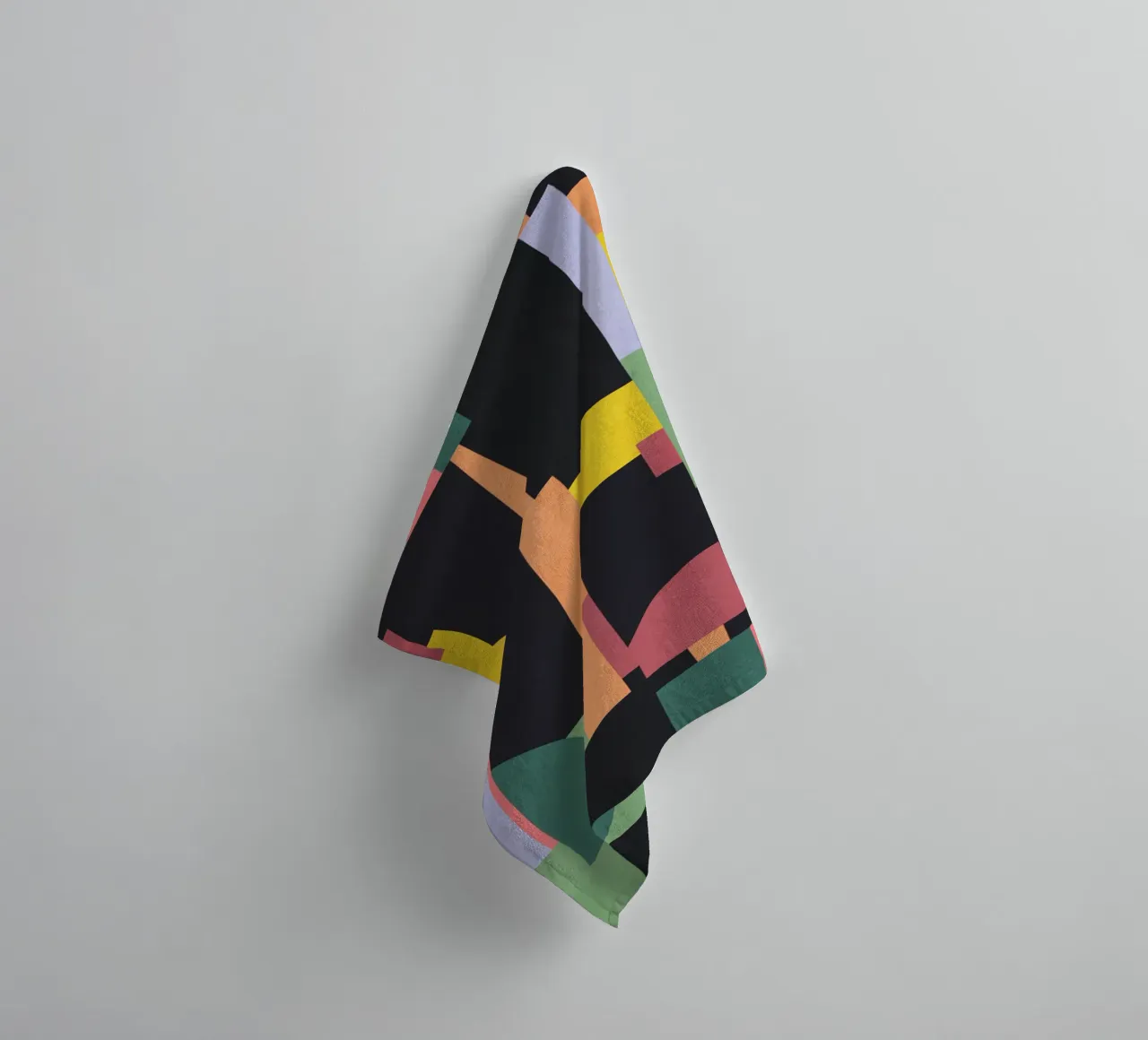 Bunte geometrische abstrakte Kunst 19 Handtuch von Gaite