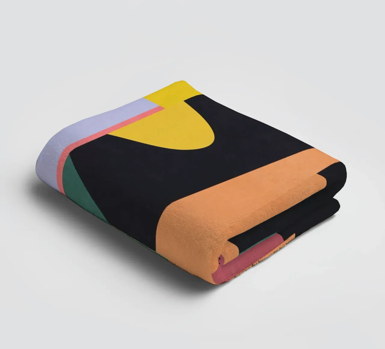 Bunte geometrische abstrakte Kunst 19 Handtuch von Gaite