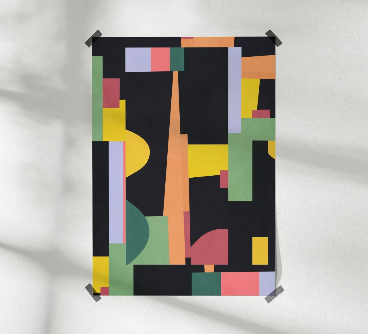 Arte astratta geometrica colorata 19 poster da Gaite