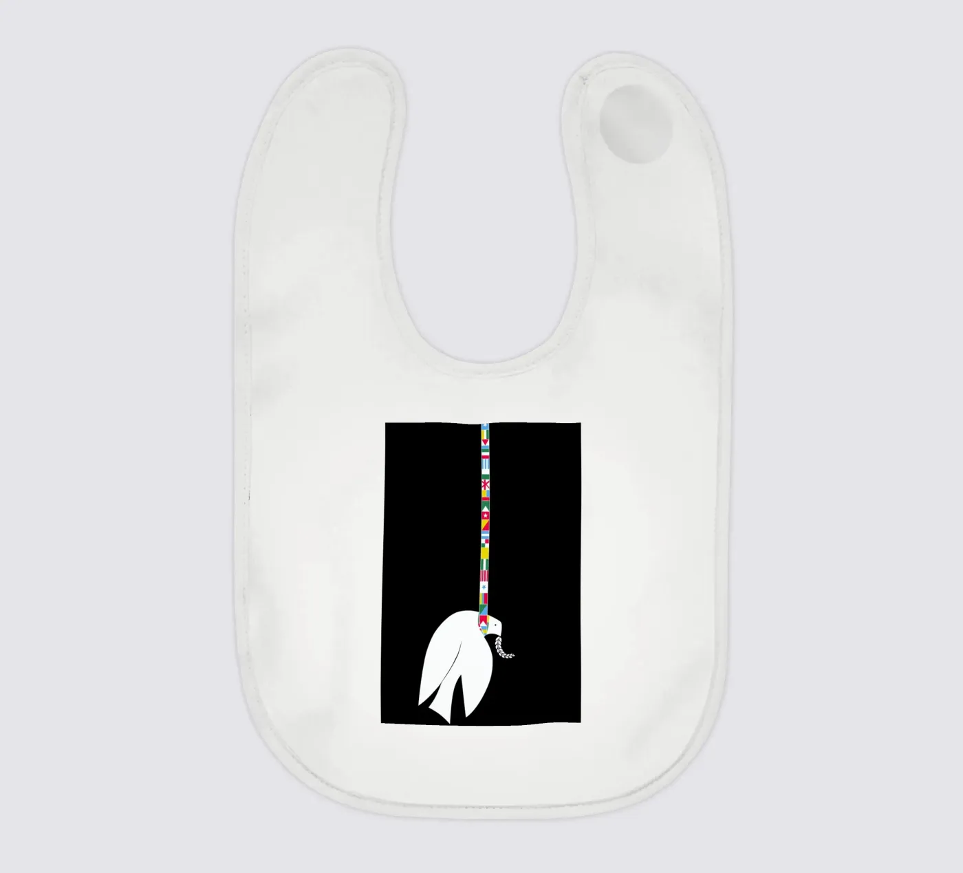 Dove baby slabbetje van Simboli Design