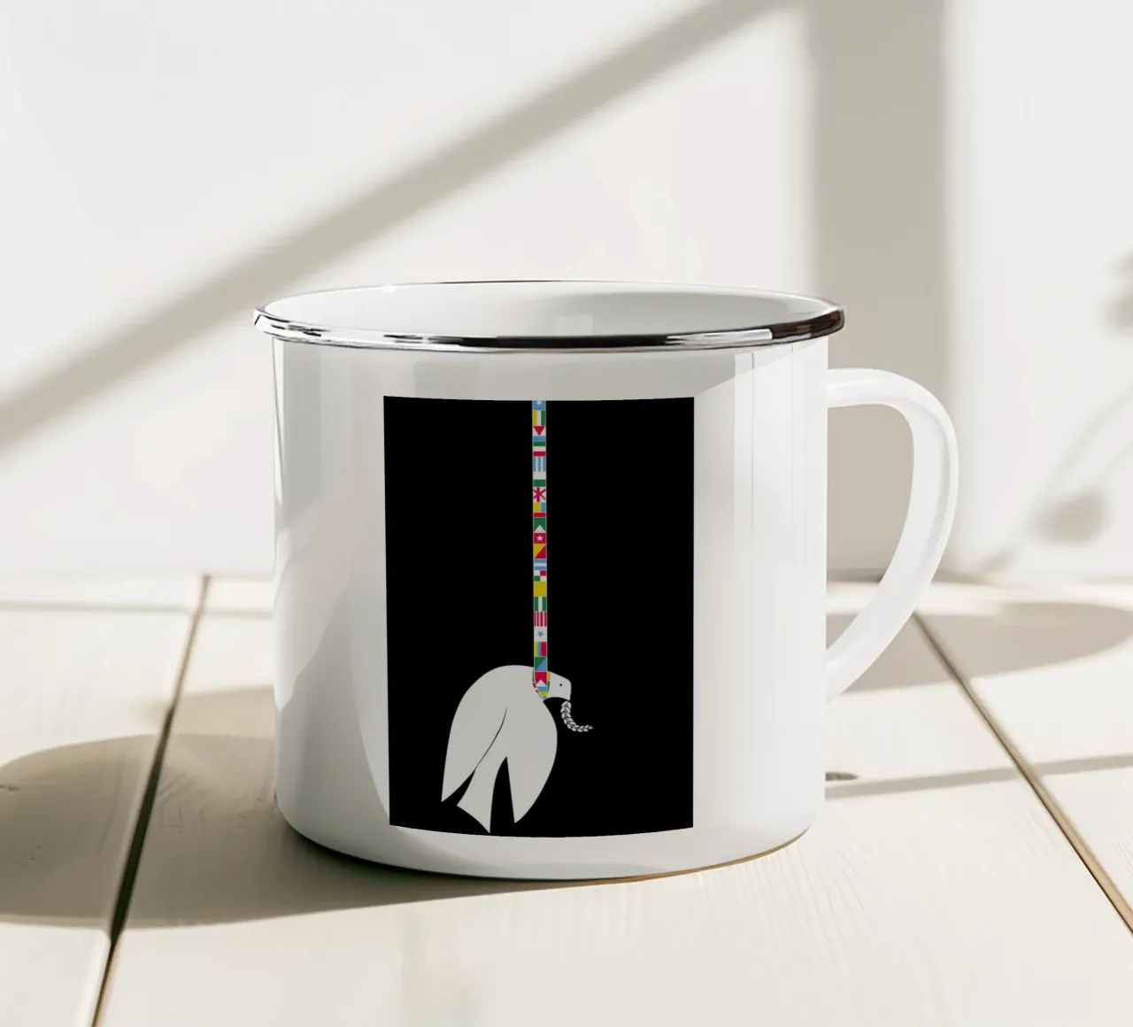 Dove tazza in smalto da Simboli Design