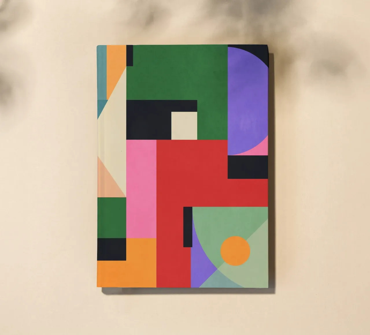 Kleurrijke geometrische abstracte kunst 7 notitieboek van Gaite