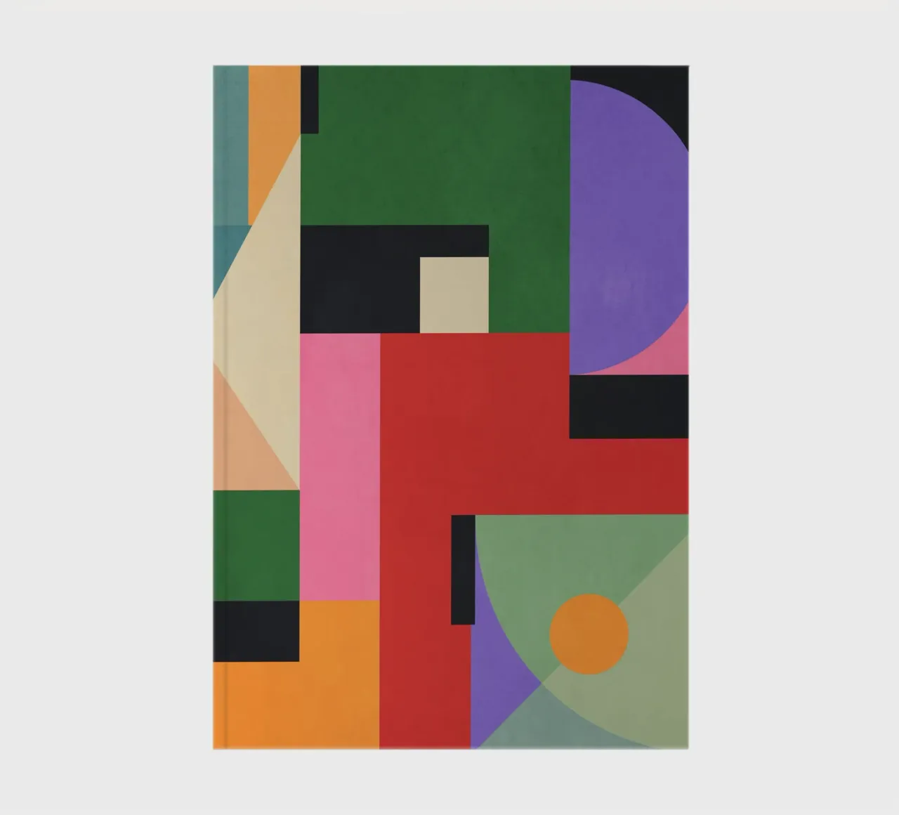 Kleurrijke geometrische abstracte kunst 7 notitieboek van Gaite