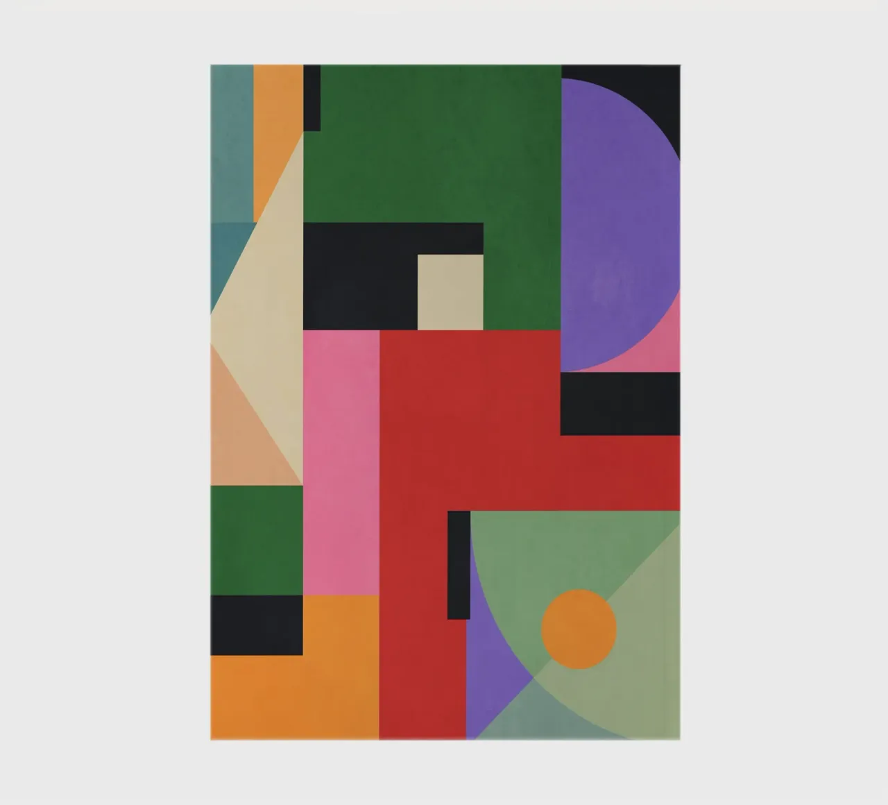 Kleurrijke geometrische abstracte kunst 7 notitieboek van Gaite