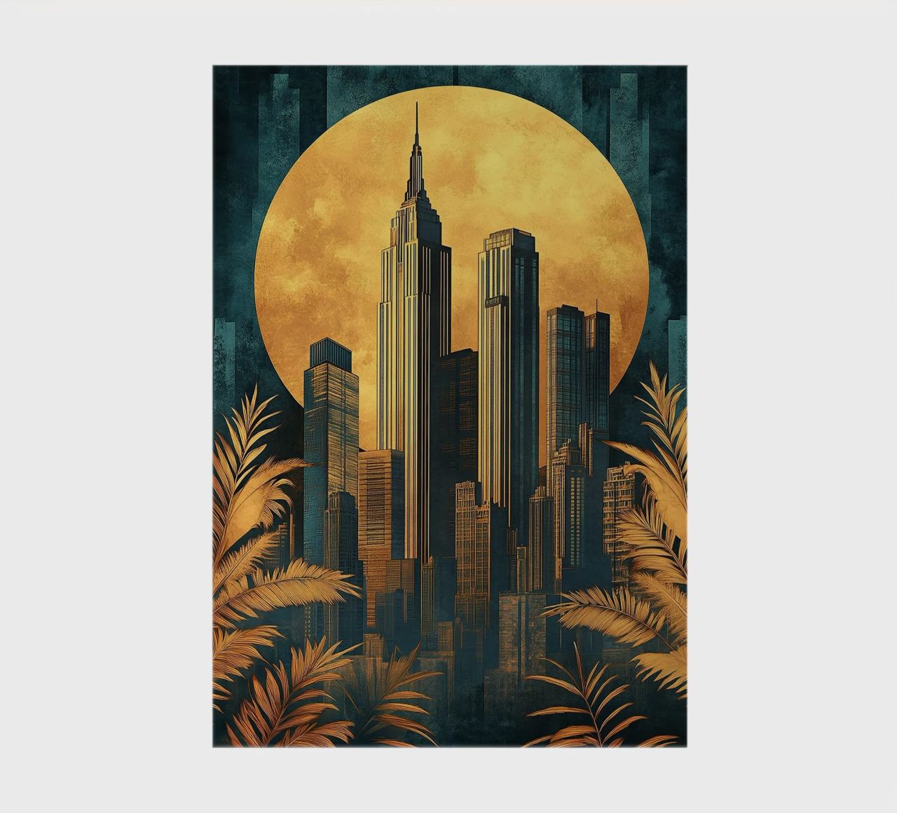 Art Deco "Gilded Lines, Timeless Designs" notebook by Nikis Art Studio