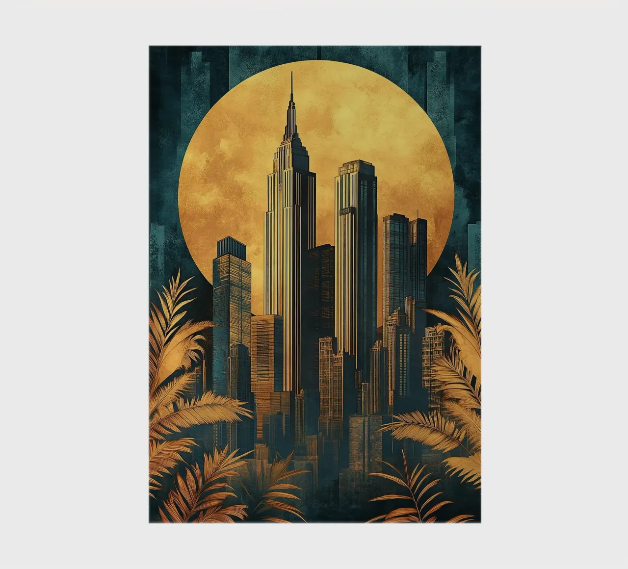 Art Deco "Gilded Lines, Timeless Designs" Notizbuch von Nikis Art Studio