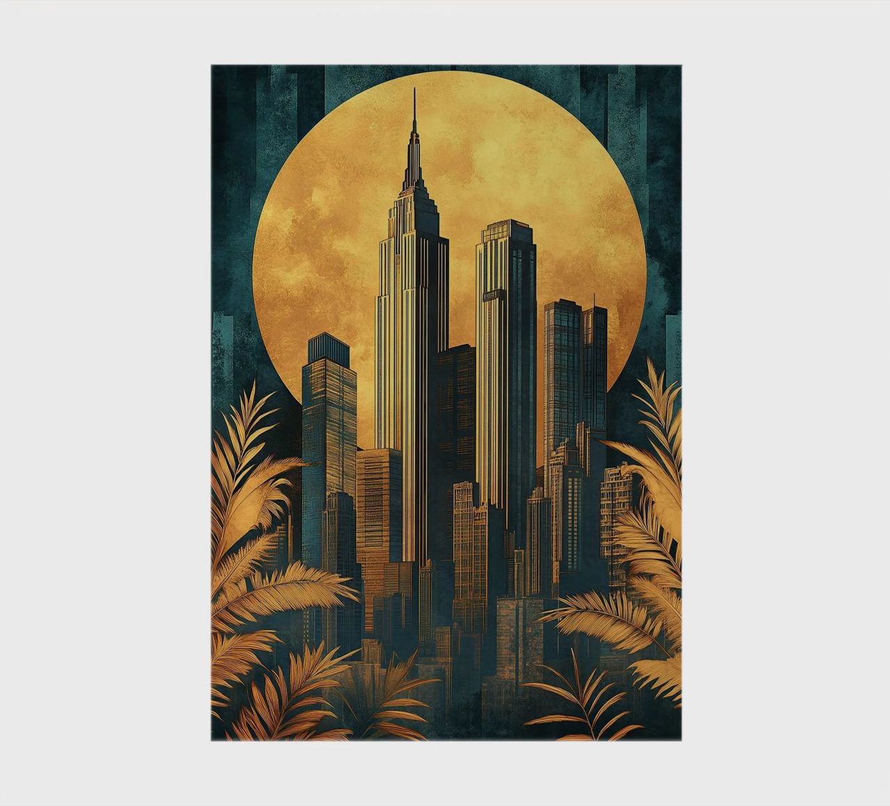 Art Deco "Gilded Lines, Timeless Designs" notebook by Nikis Art Studio