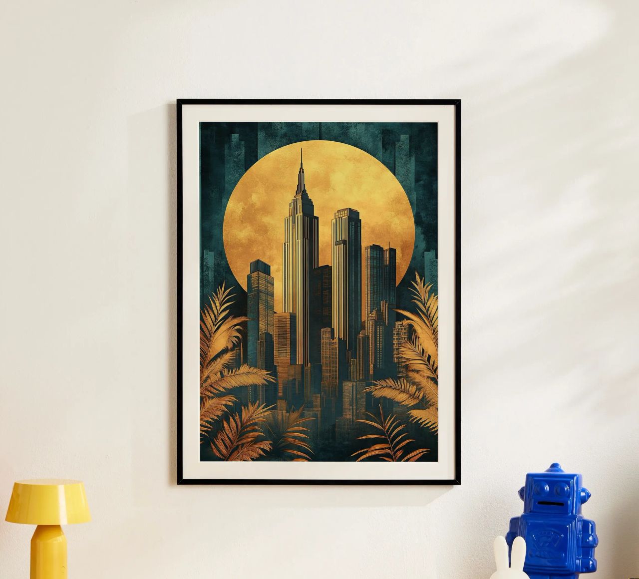 Art Deco "Gilded Lines, Timeless Designs" poster by Nikis Art Studio