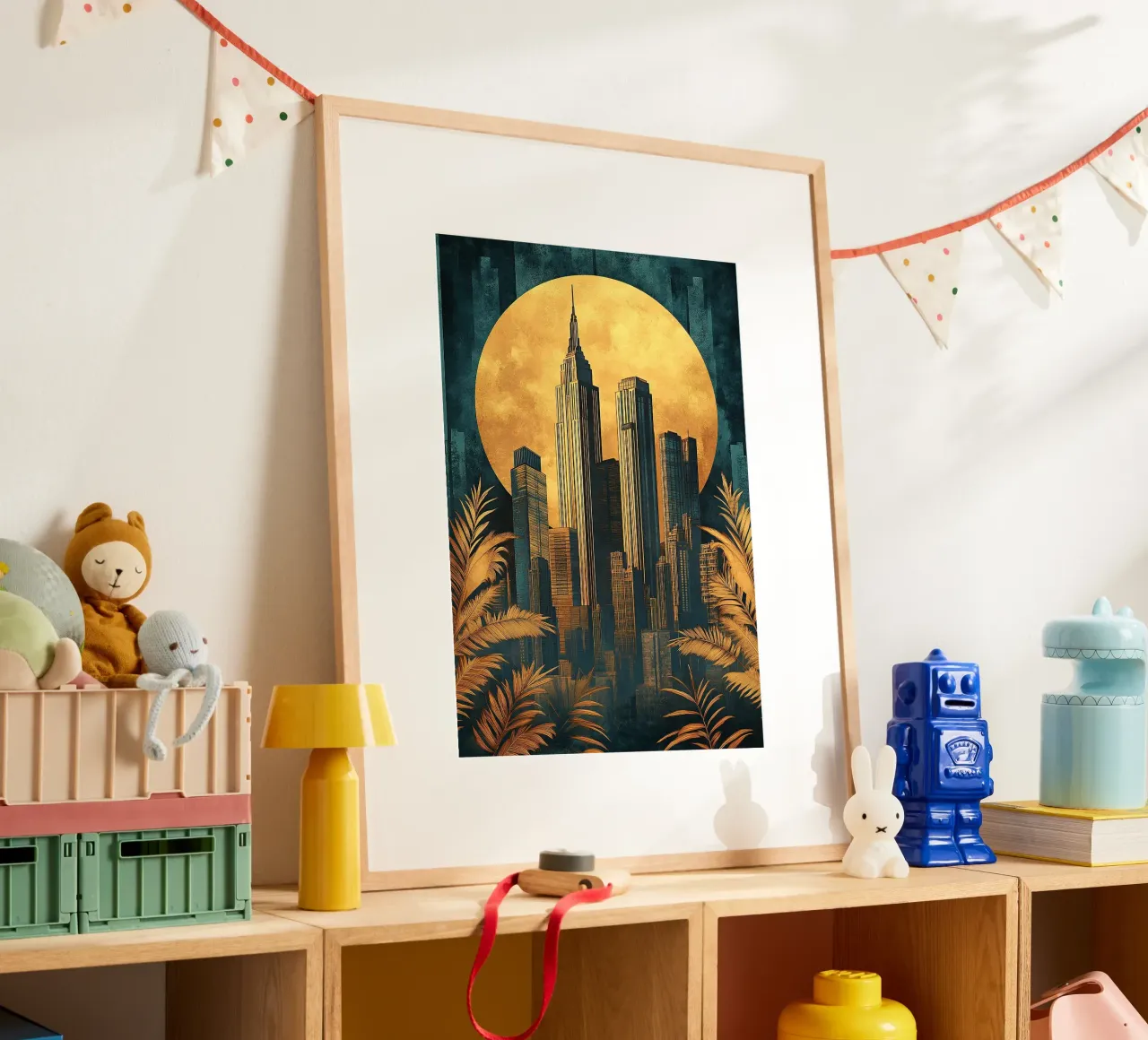 Art Deco "Gilded Lines, Timeless Designs" poster da Nikis Art Studio