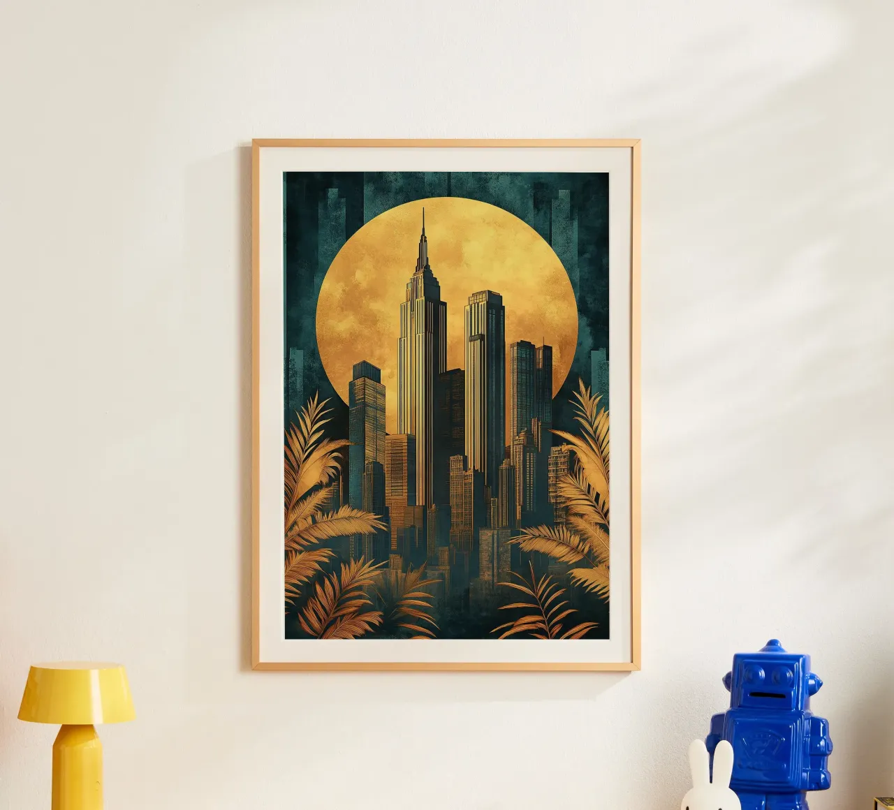 Art Deco "Gilded Lines, Timeless Designs" poster da Nikis Art Studio
