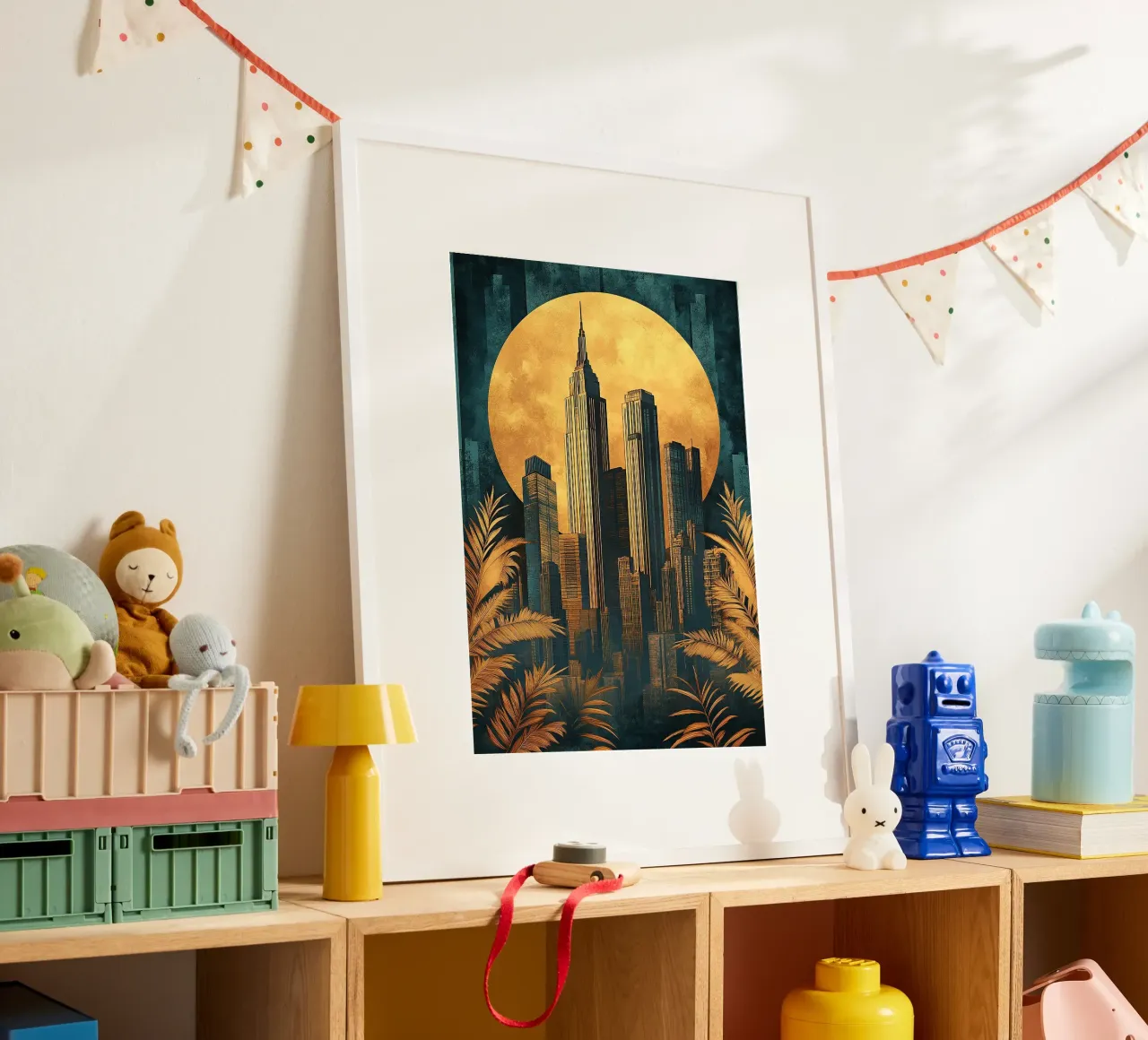 Art Deco "Gilded Lines, Timeless Designs" poster da Nikis Art Studio