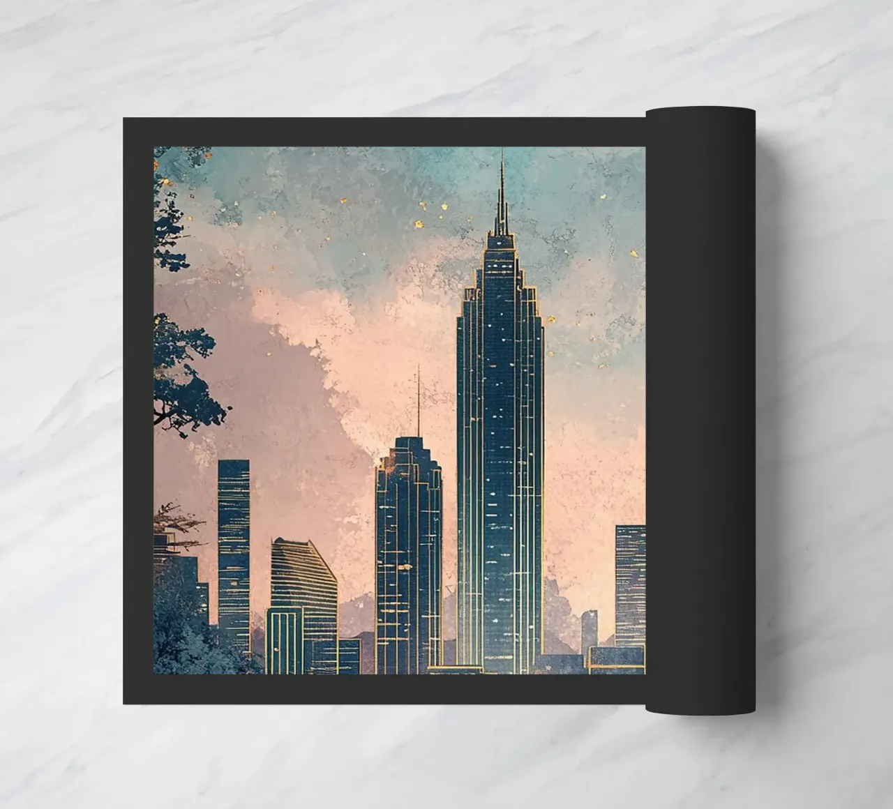 Skyline "Orizzonti opulenti zerbino da Nikis Art Studio