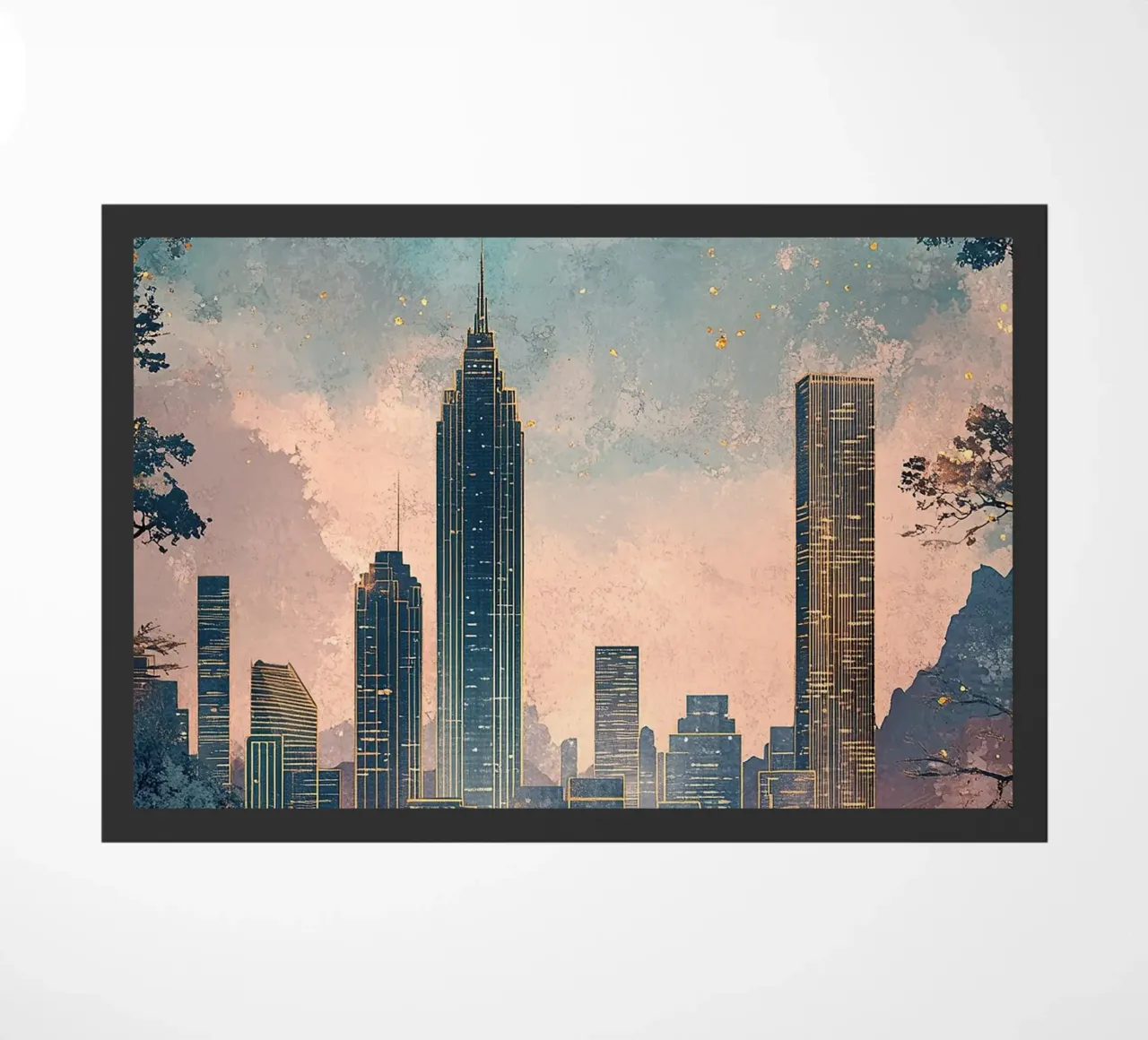 Skyline "Orizzonti opulenti zerbino da Nikis Art Studio