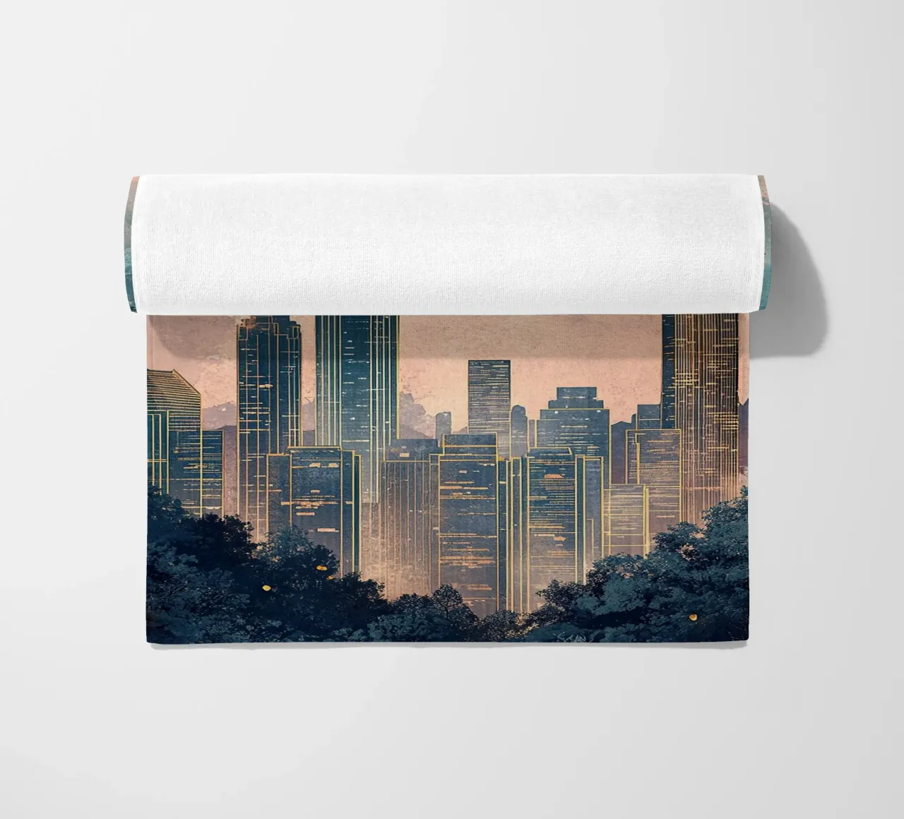 Skyline "Orizzonti opulenti telo mare da Nikis Art Studio