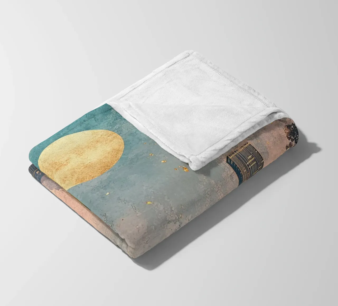 Skyline "Orizzonti opulenti coperta in pile da Nikis Art Studio