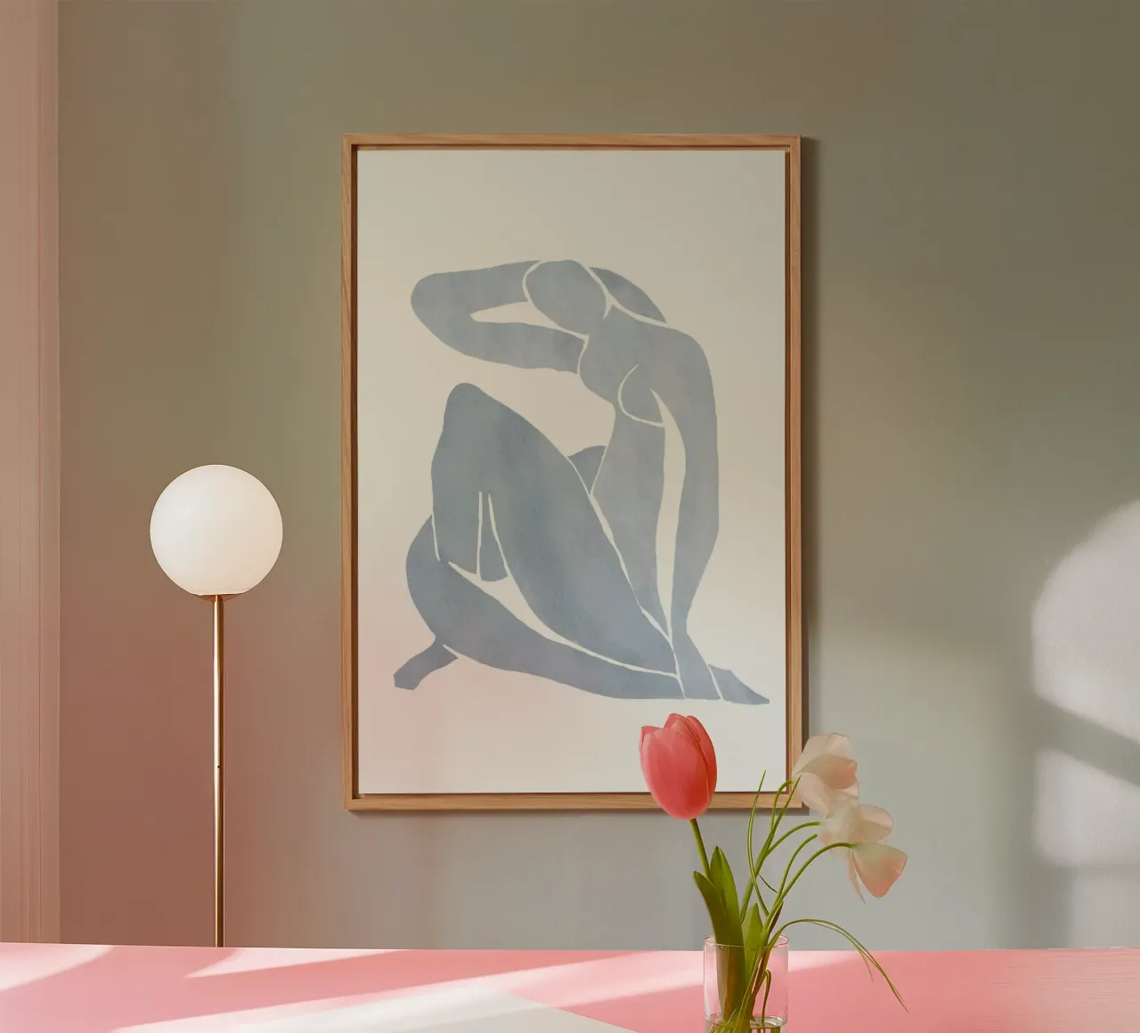 Figura umana astratta alluminio dibond da Melloi Art Print