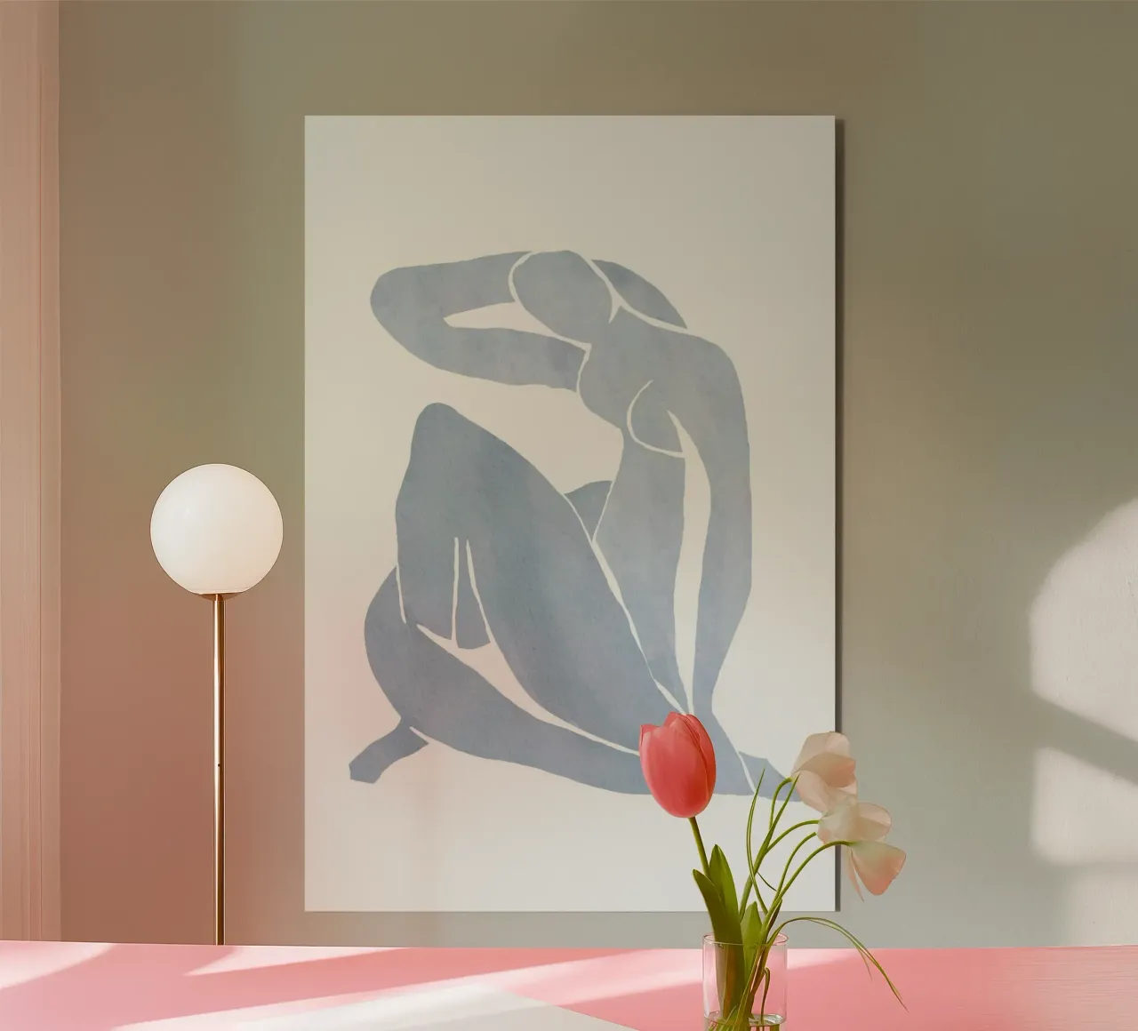 Figura umana astratta alluminio dibond da Melloi Art Print