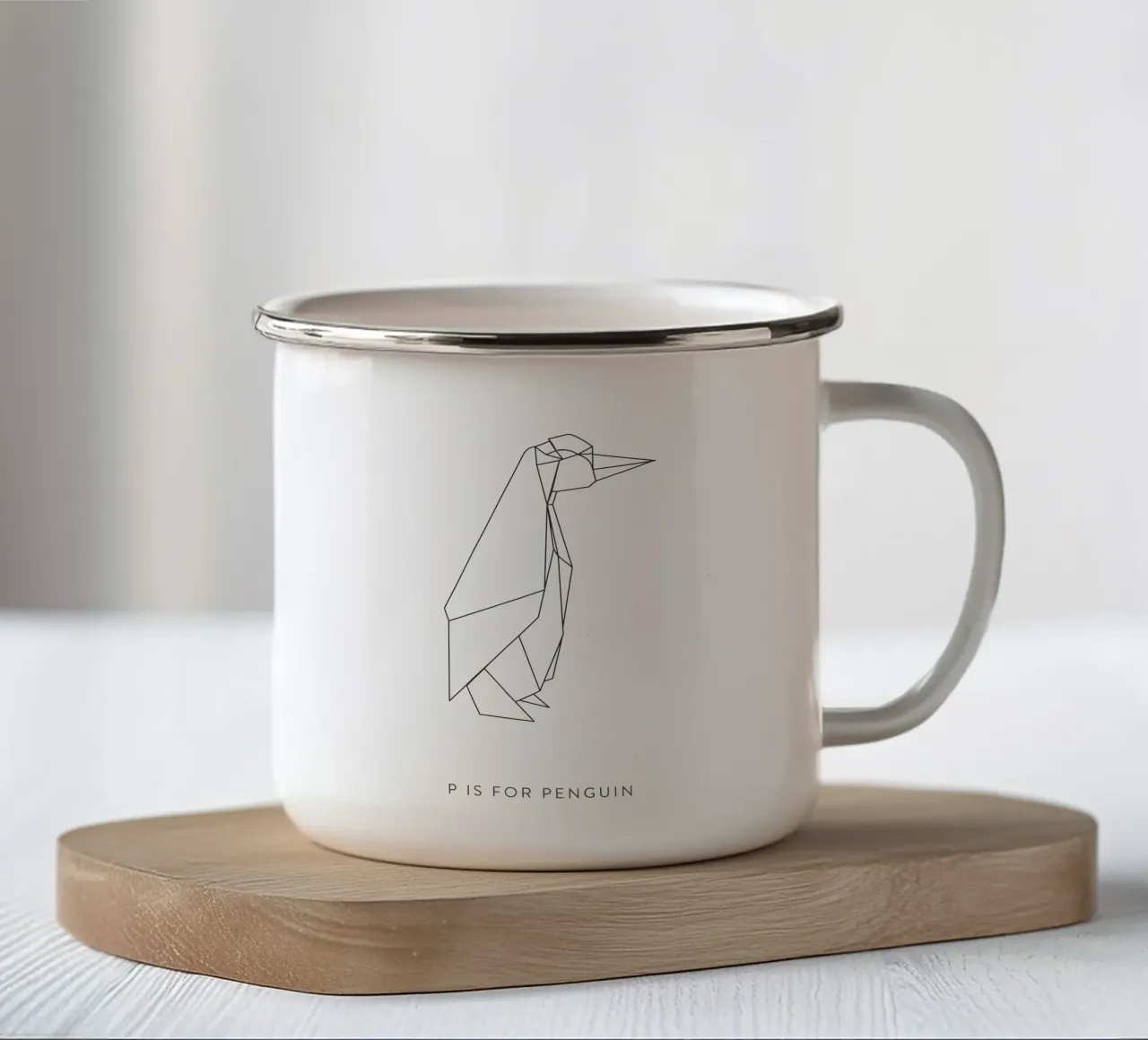 P tazza in smalto da Julia Marquardt-Lott