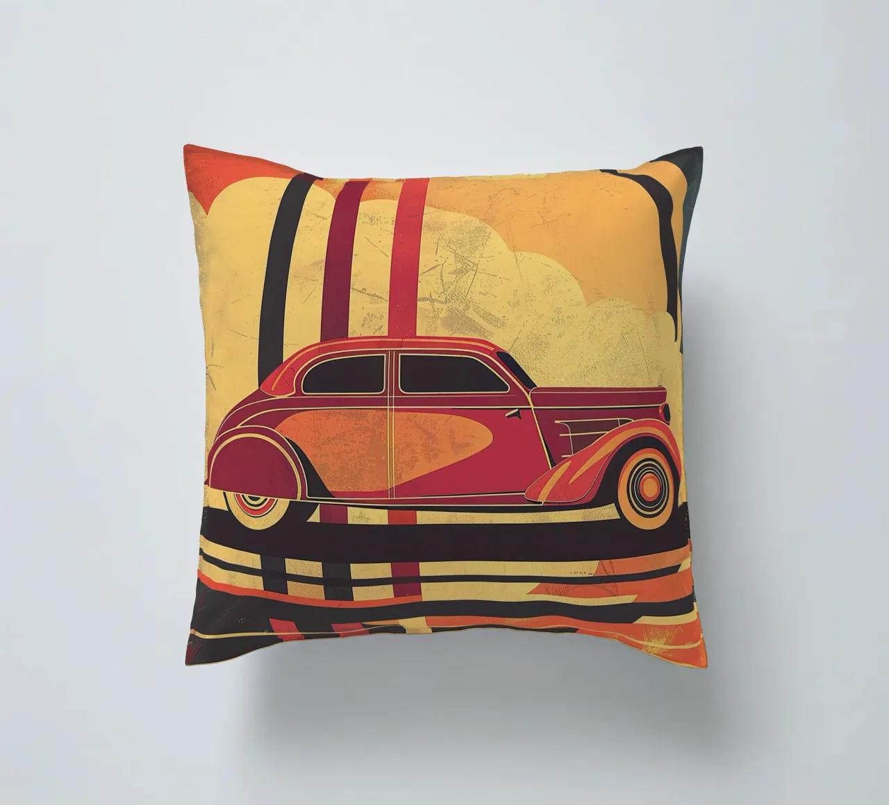 Art Deco Oldtimer cuscino da Nikis Art Studio