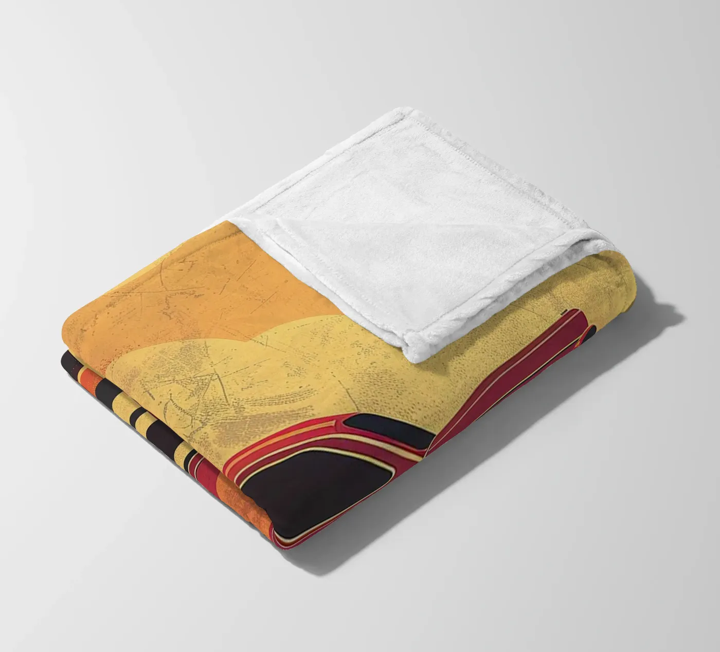 Art Deco Oldtimer fleecedeken van Nikis Art Studio