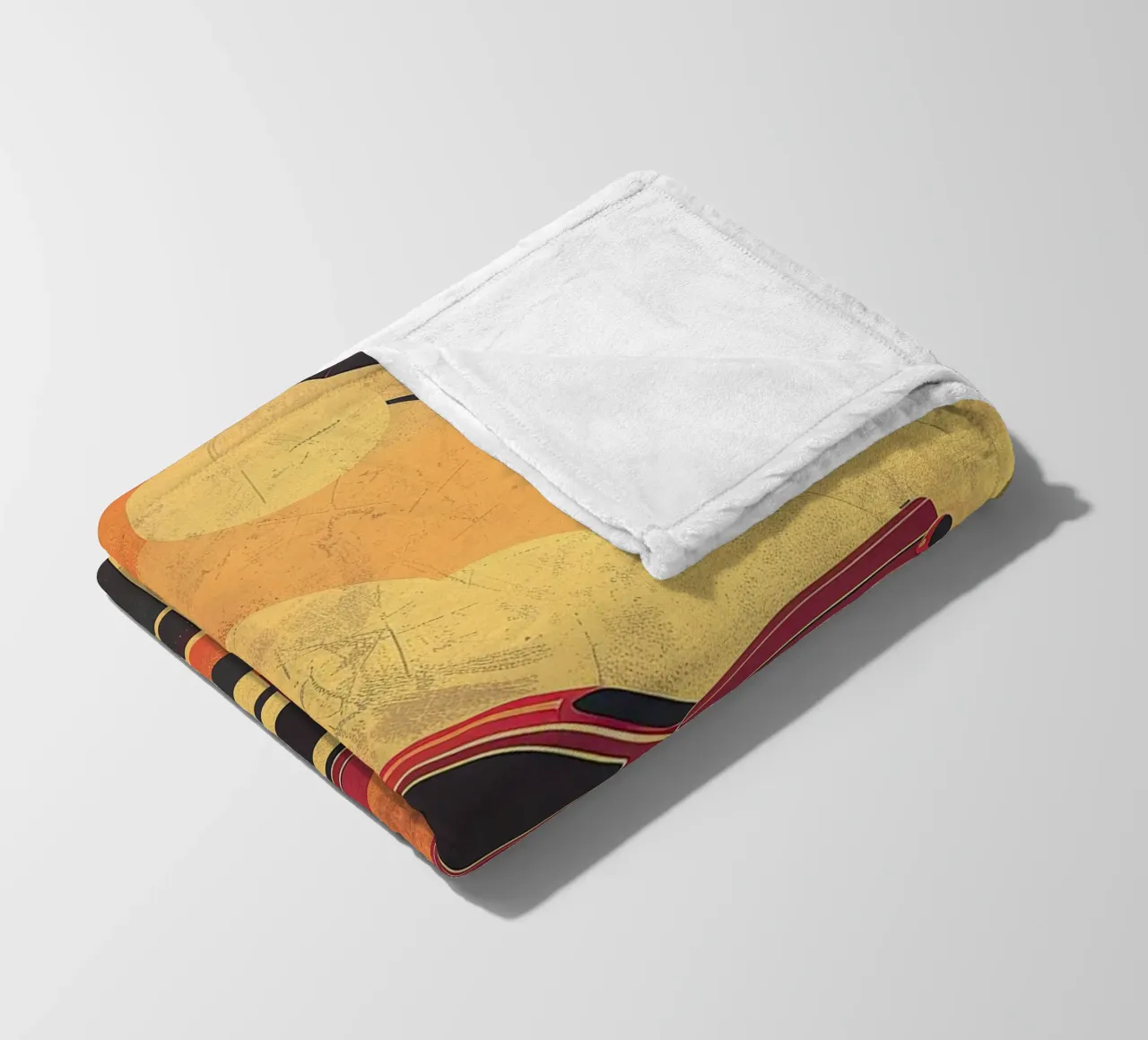 Art Deco Oldtimer coperta in pile da Nikis Art Studio