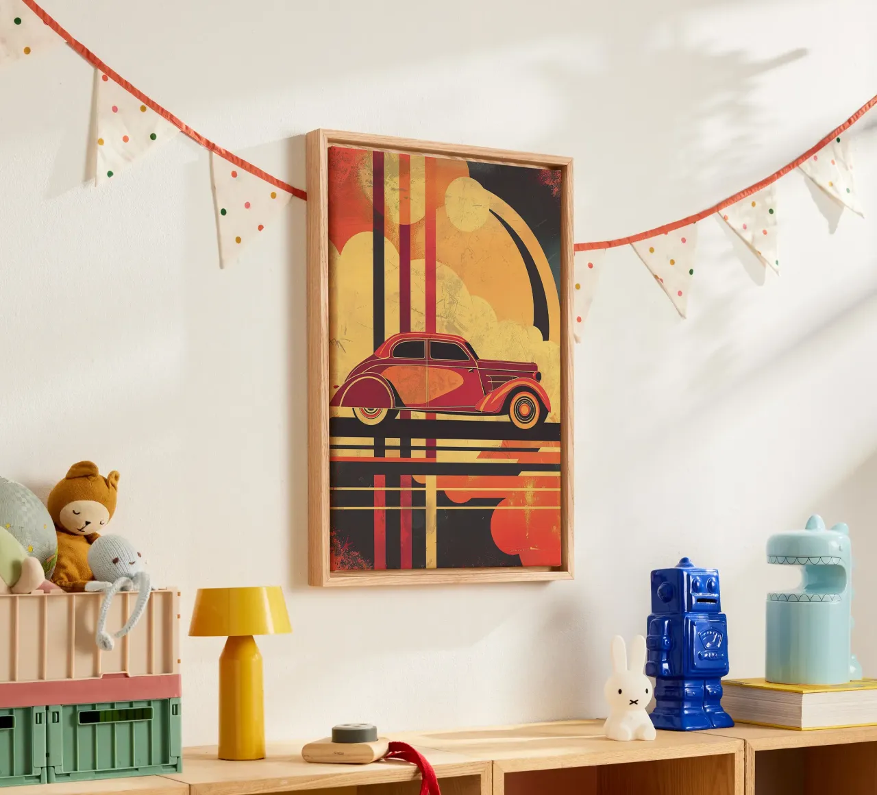 Art Deco Oldtimer tela da Nikis Art Studio