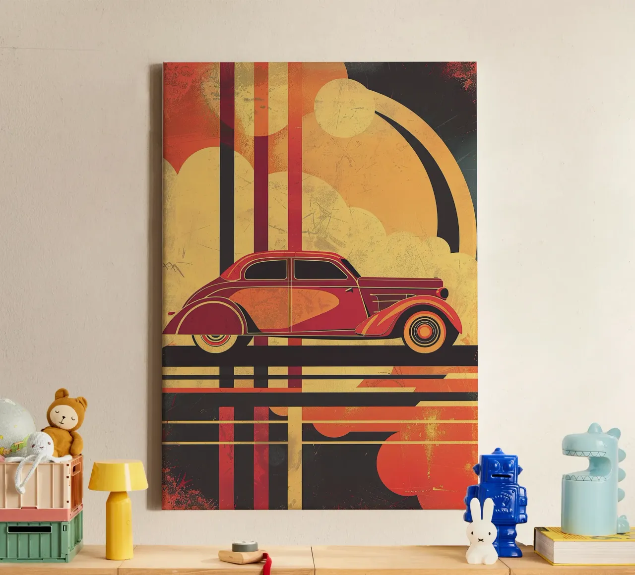 Art Deco Oldtimer tela da Nikis Art Studio