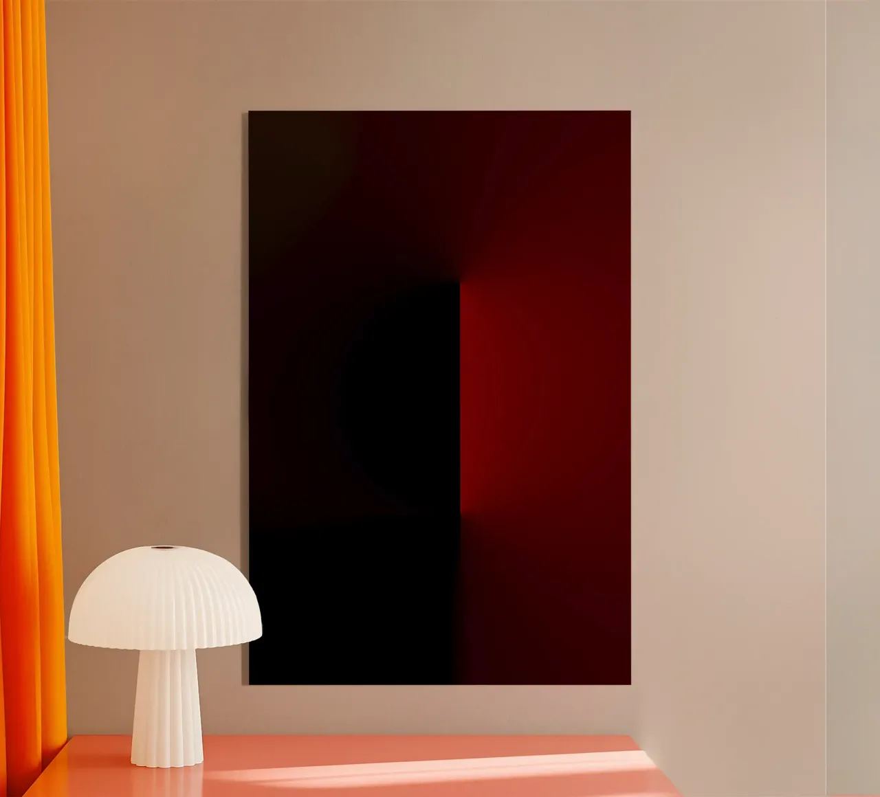 Red light and red shadow plexiglass da Metron