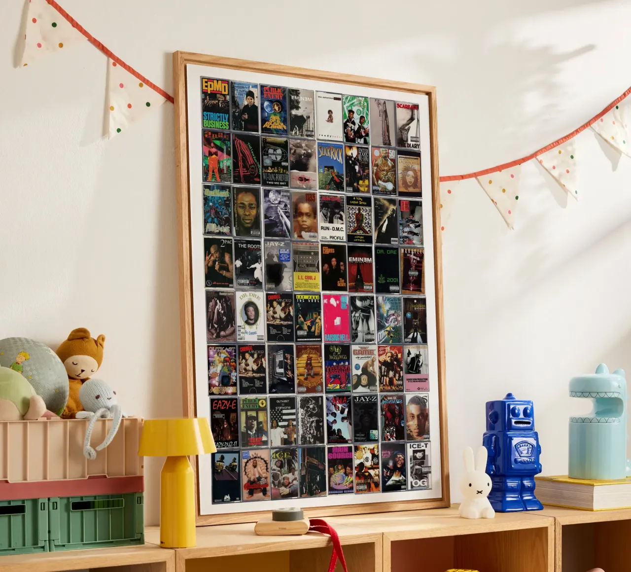I più grandi album rap - Copertine di cassette d'epoca plexiglass da MrMustardPrints