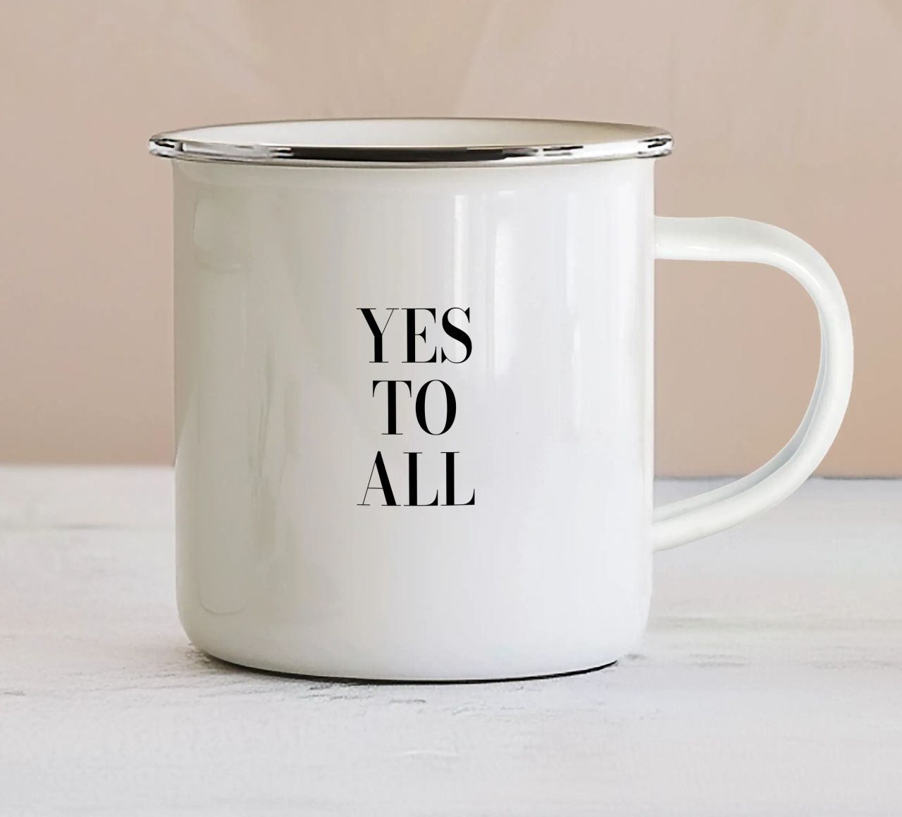 Yes to All tazza in smalto da Magnific