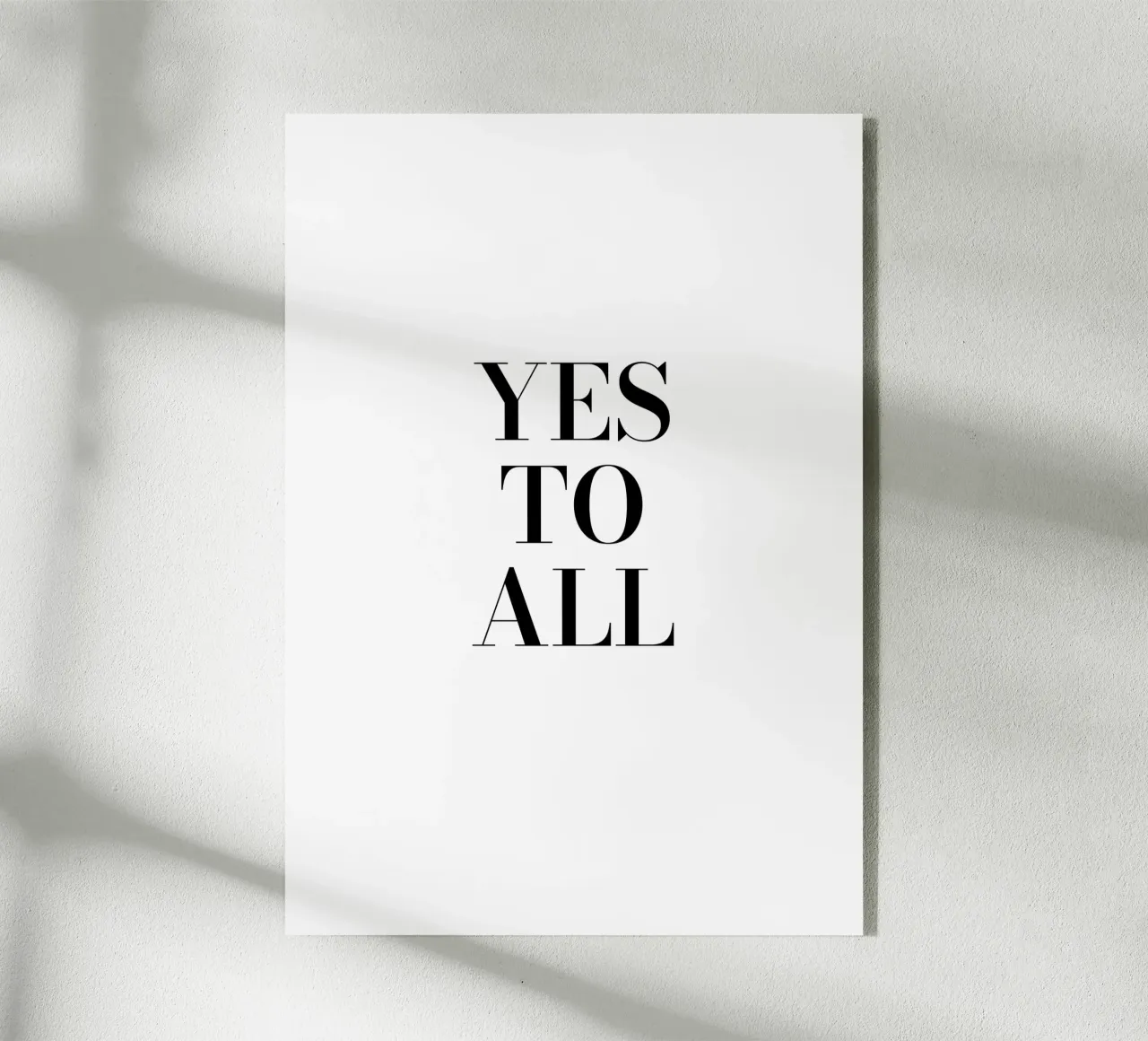 Yes to All plexiglass da Magnific