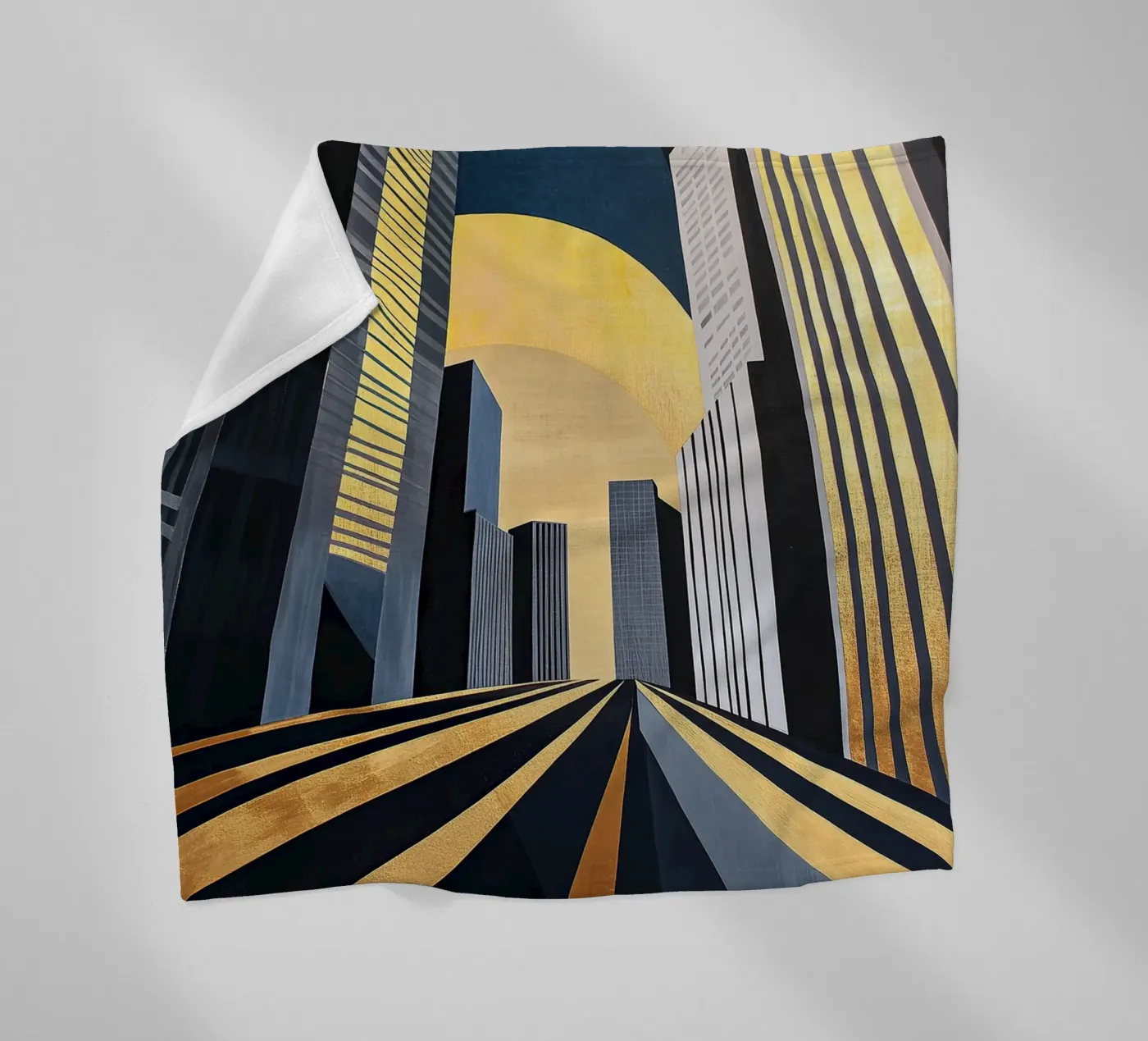 Art Deco fleecedeken van Nikis Art Studio