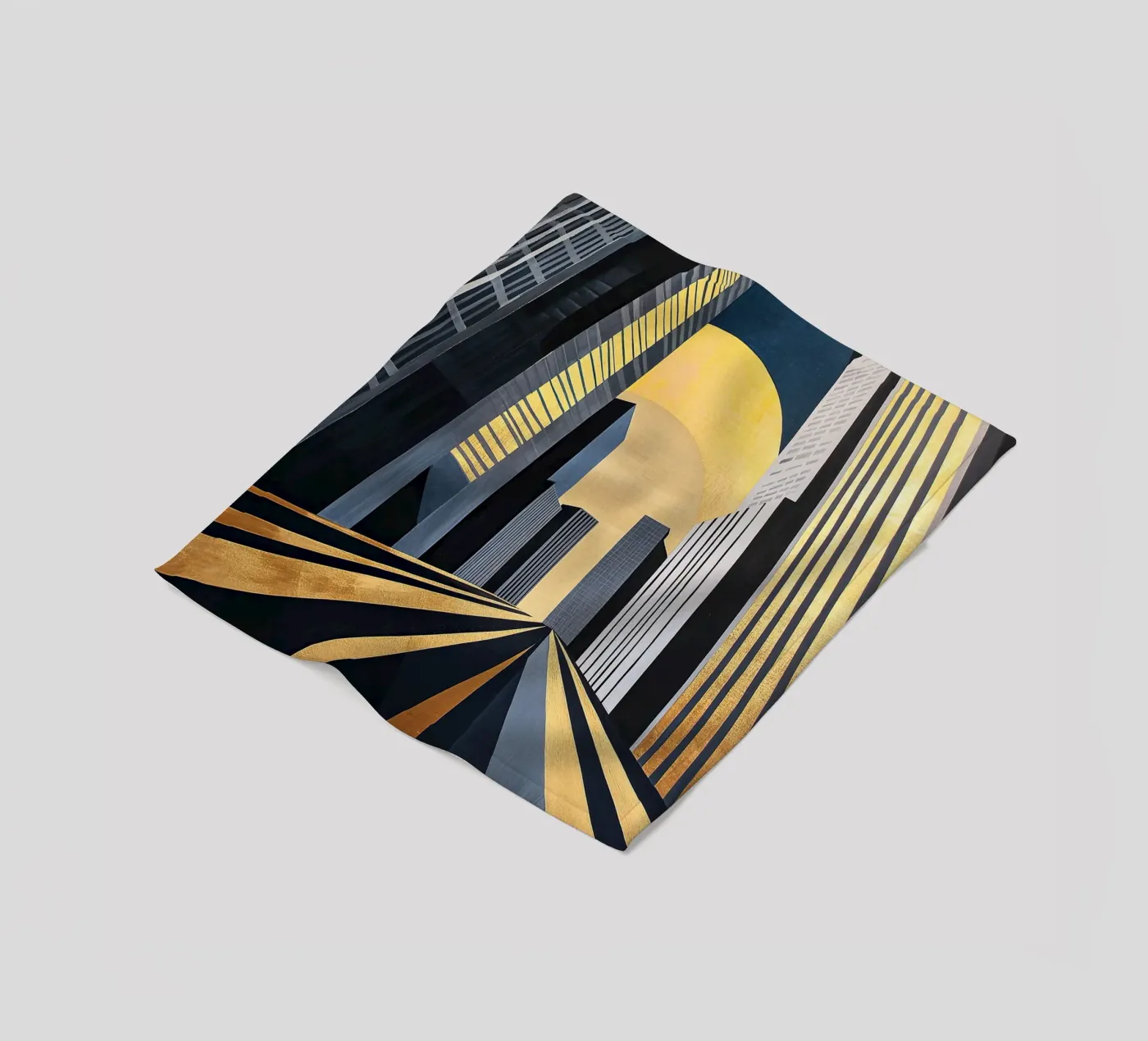 Art Deco fleecedeken van Nikis Art Studio